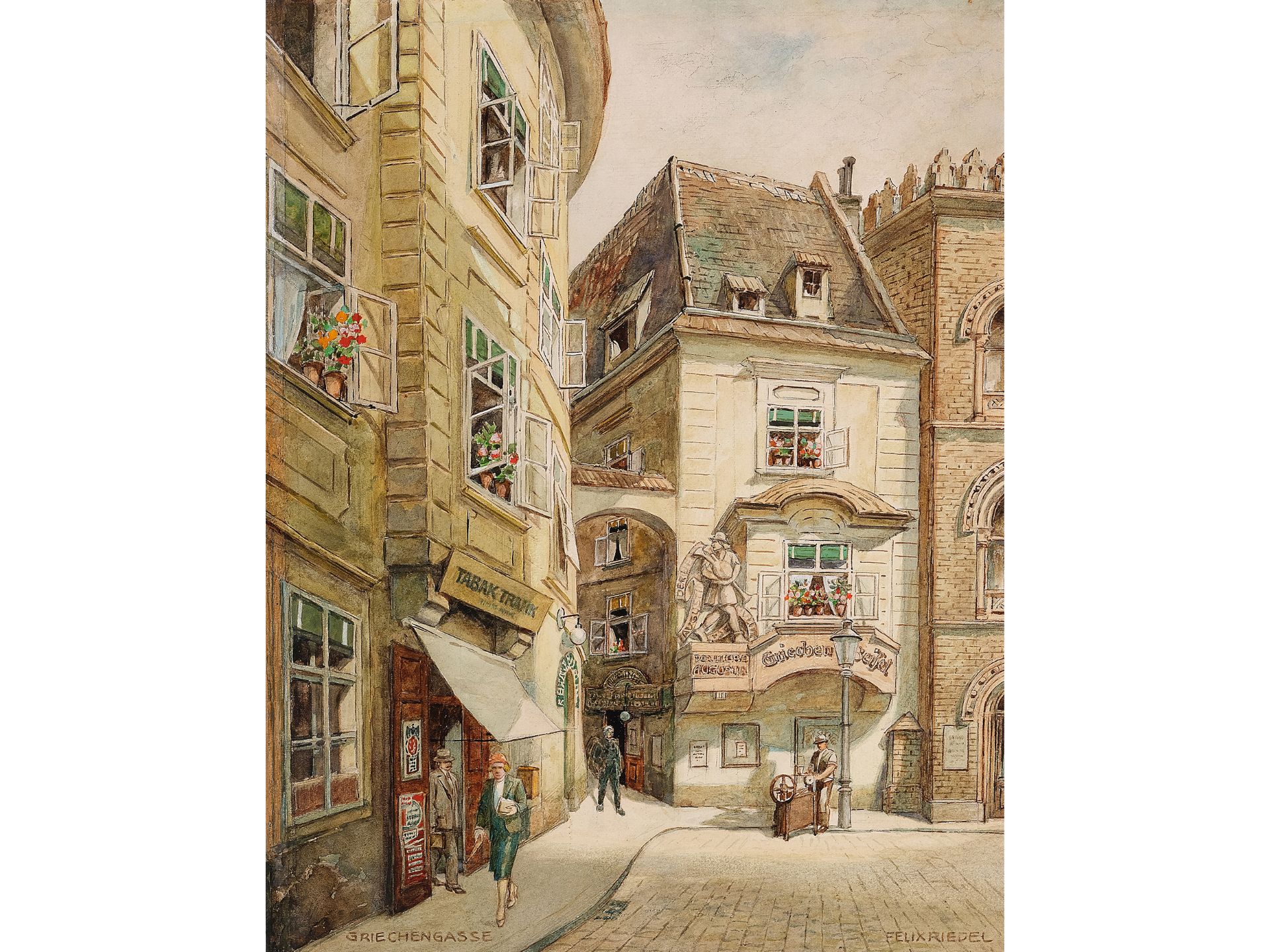 Felix Riedel, 
Vienna 1878 - 1950 Vienna, 
Griechengasse