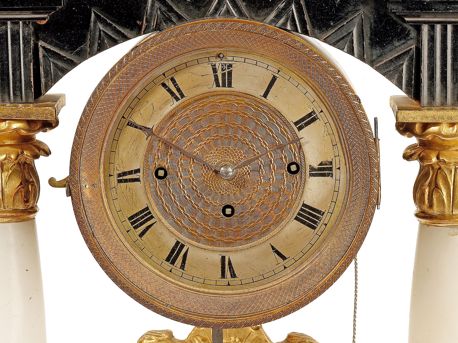 Biedermeier column clock, 
Austria, 
Ca. 1835/40 - Image 3 of 5