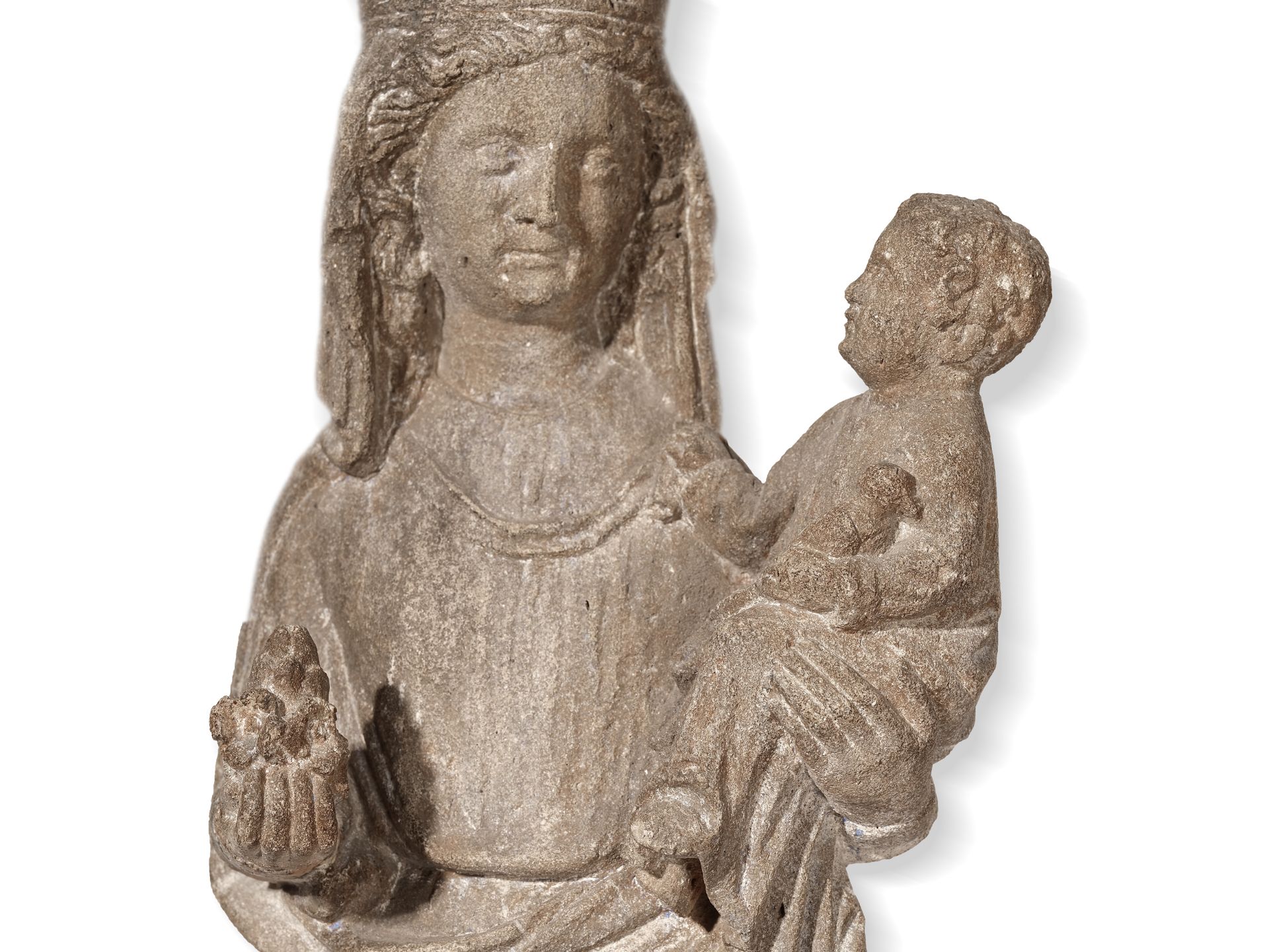 Gothic Madonna, 
France, 
14th/15th century - Image 4 of 9