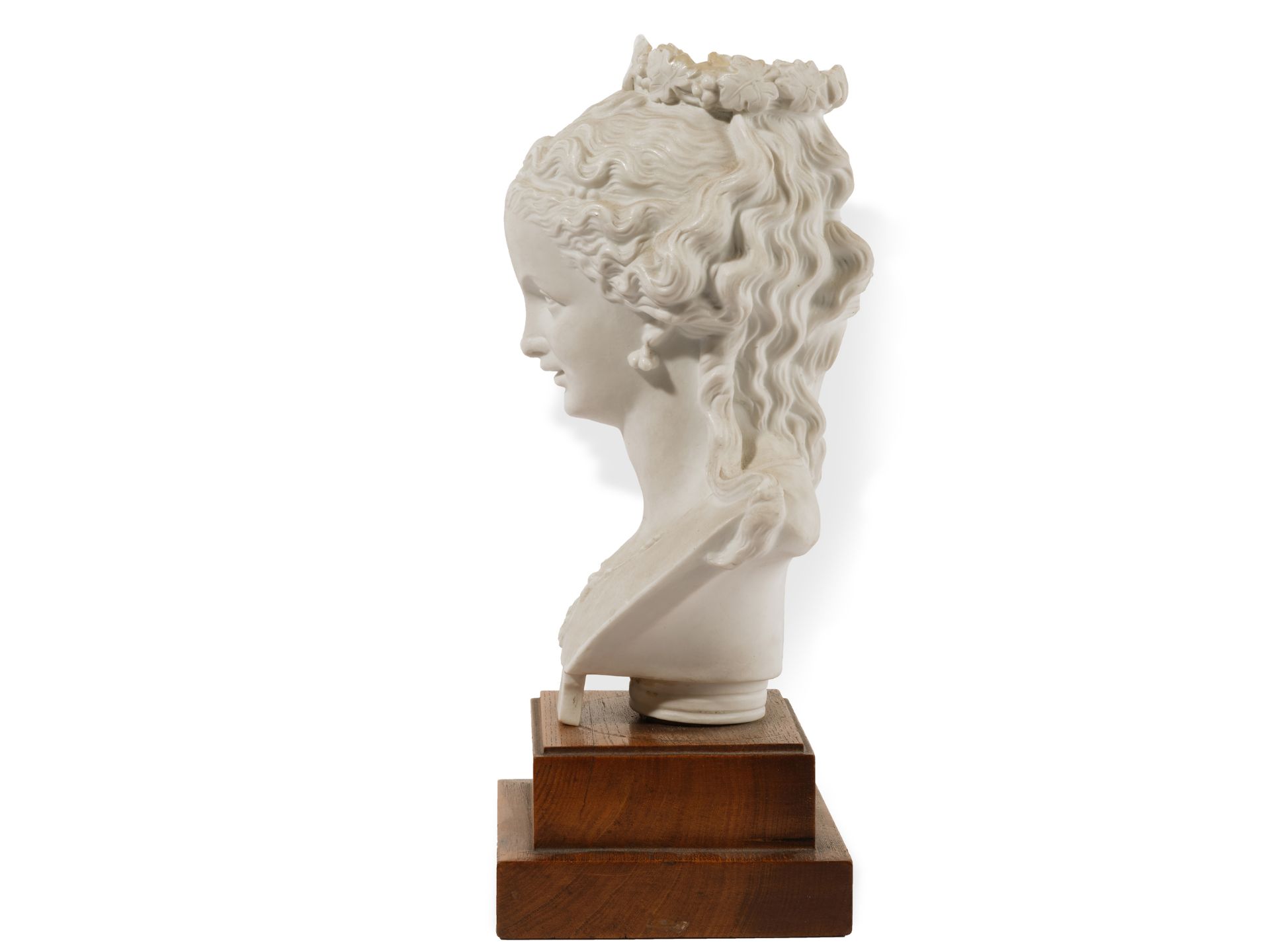 Classicist bust, 
Ca. 1880/90, 
Biscuit porcelain - Image 4 of 8