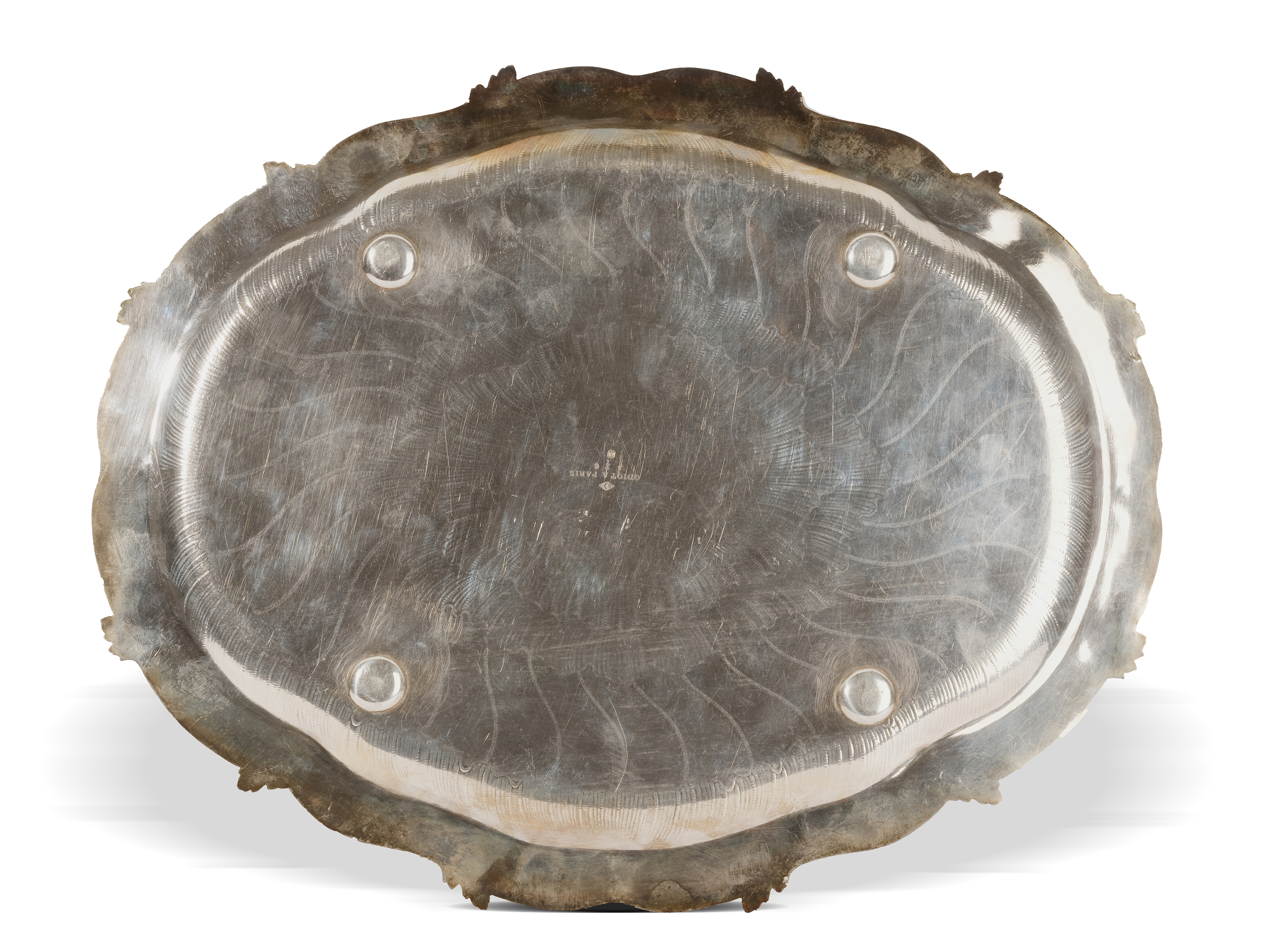 Odiot Paris, 
Silver tray, 
Paris ca. 1880/1900 - Image 5 of 6