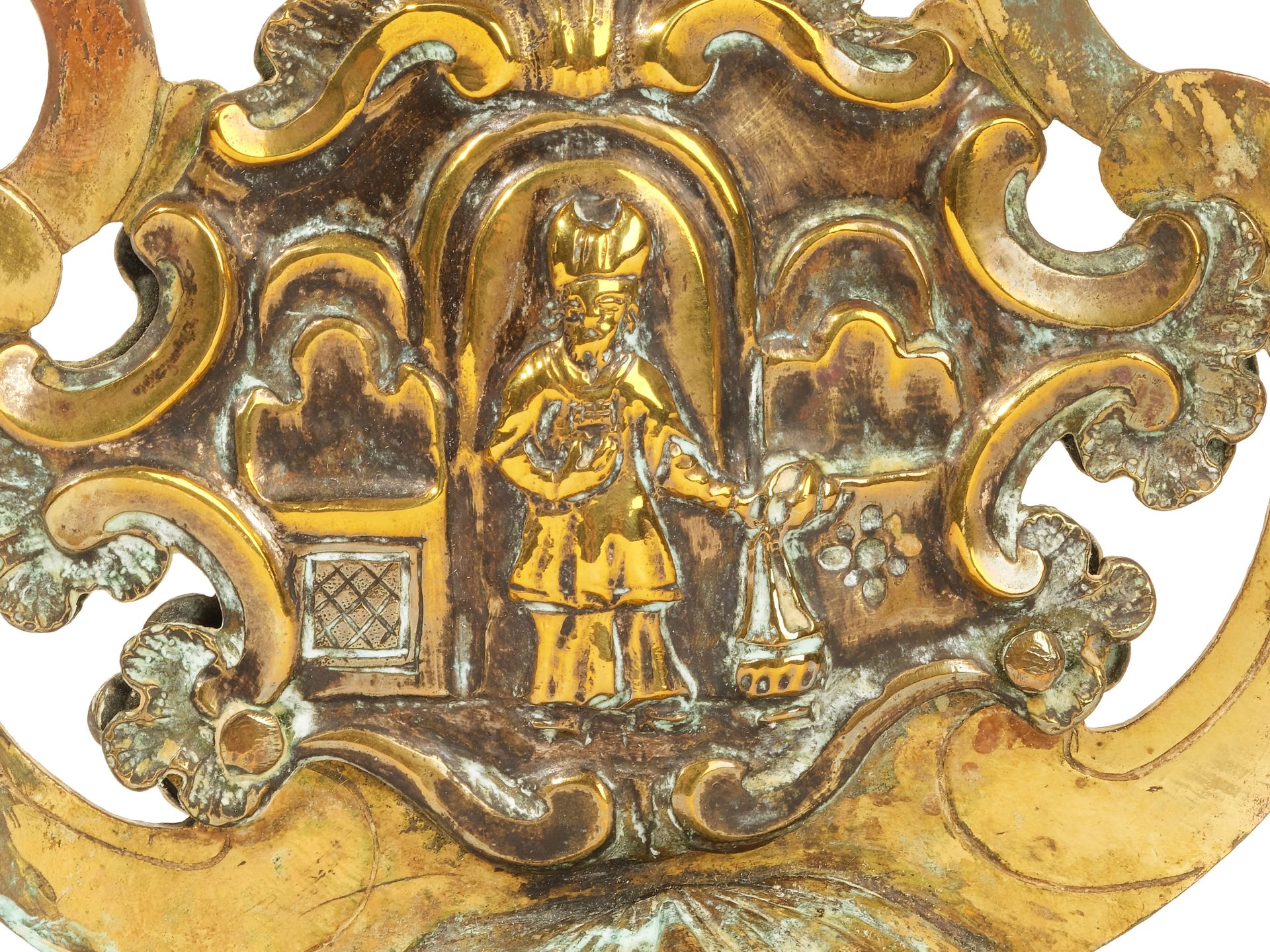 Top of a processional pole, 
South German, 
18th century - Image 4 of 6
