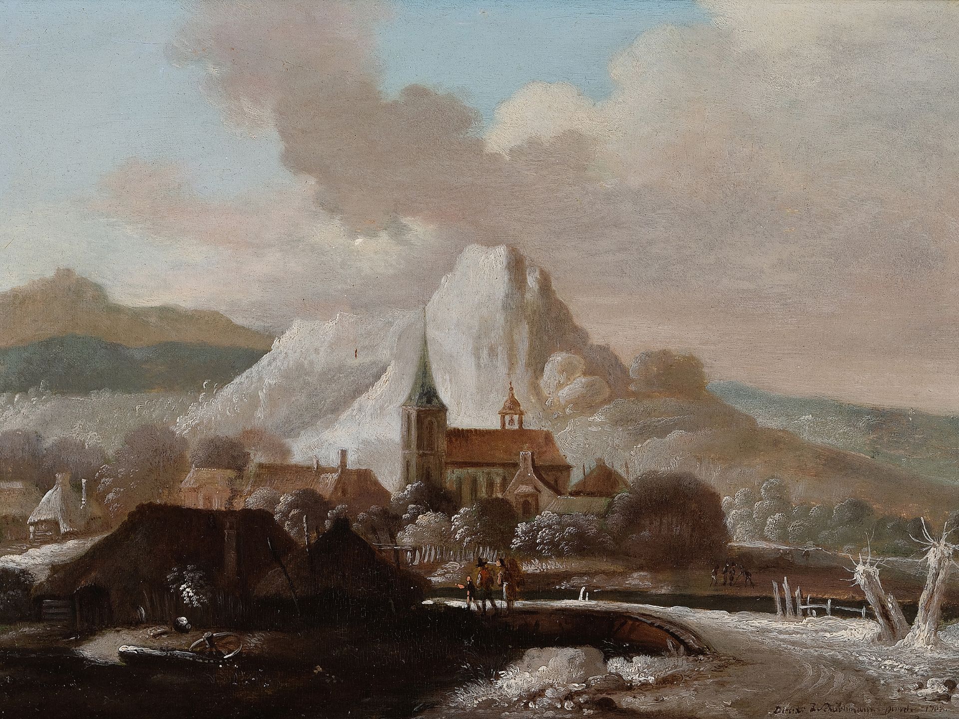 Deutscher Maler, 
18. Jahrhundert, 
Öl auf Holz
