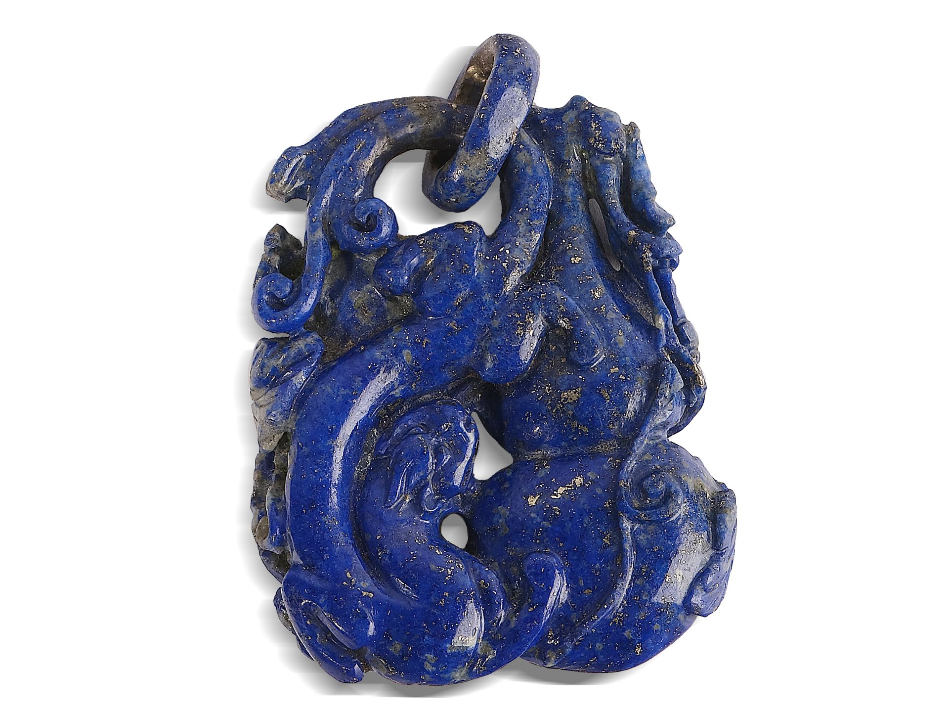 Pendant, 
China?, 
Lapis lazuli - Image 2 of 2