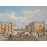 Nach einem Aquarell von Franz Alt, Wien 1821 - 1914 Wien, Schwarzenbergplatz