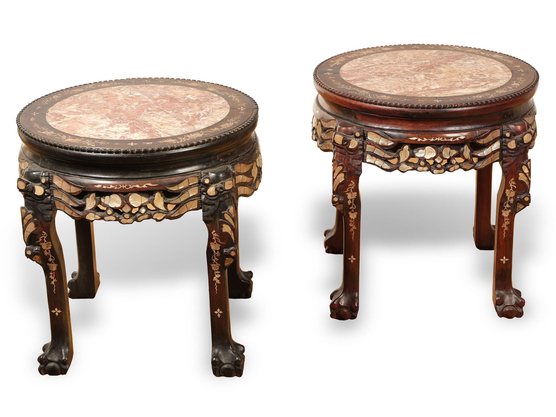 Pair of Chinese side tables, 
China, 
Ca. 1900