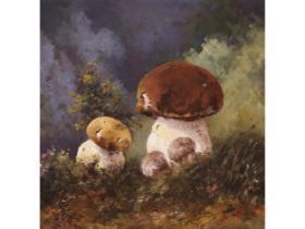 Hans Zatzka, 
Vienna 1859 - 1945 Vienna, 
Porcini mushrooms