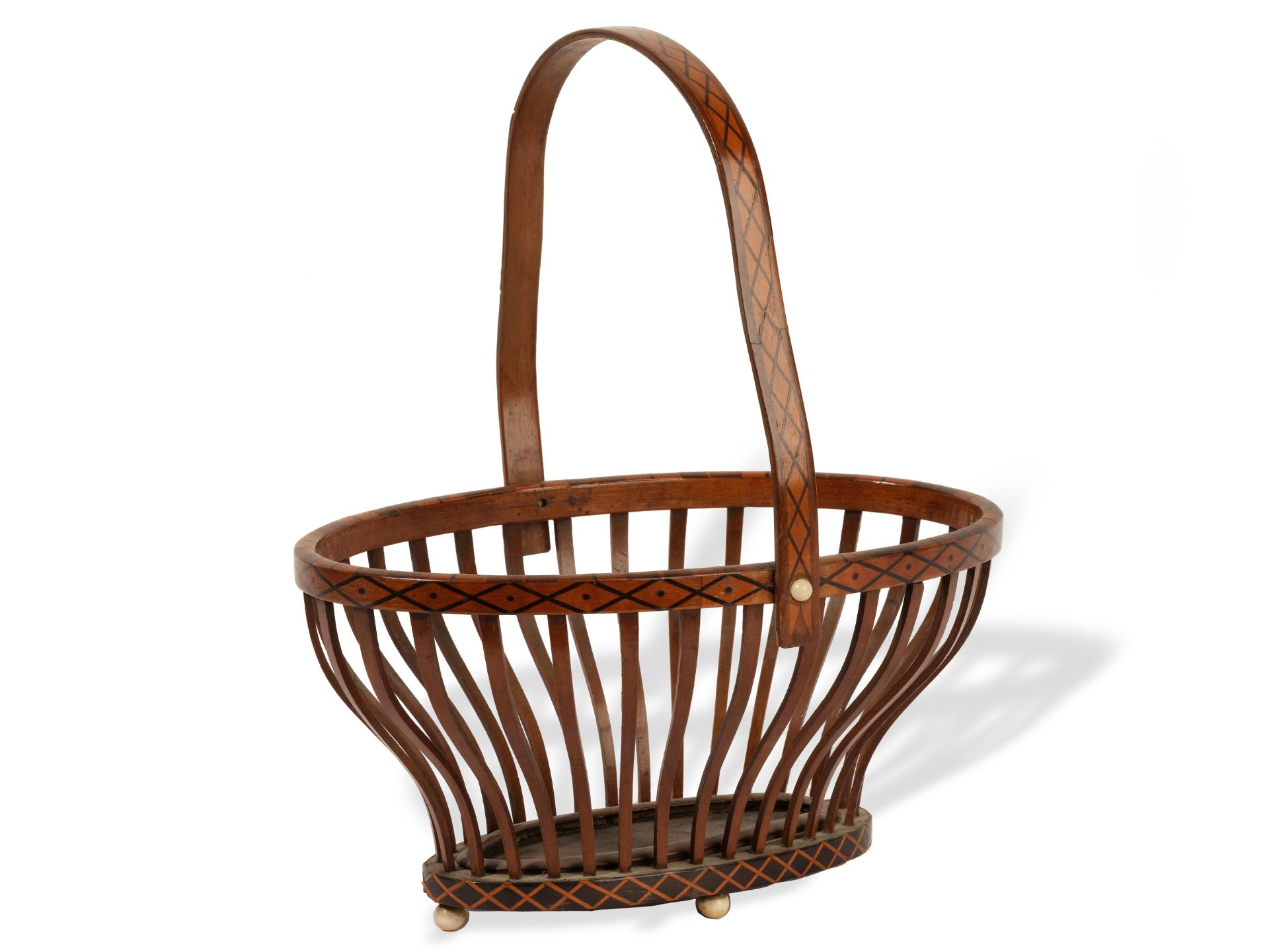 Empire handle basket, 
Vienna, 
Ca. 1810/20