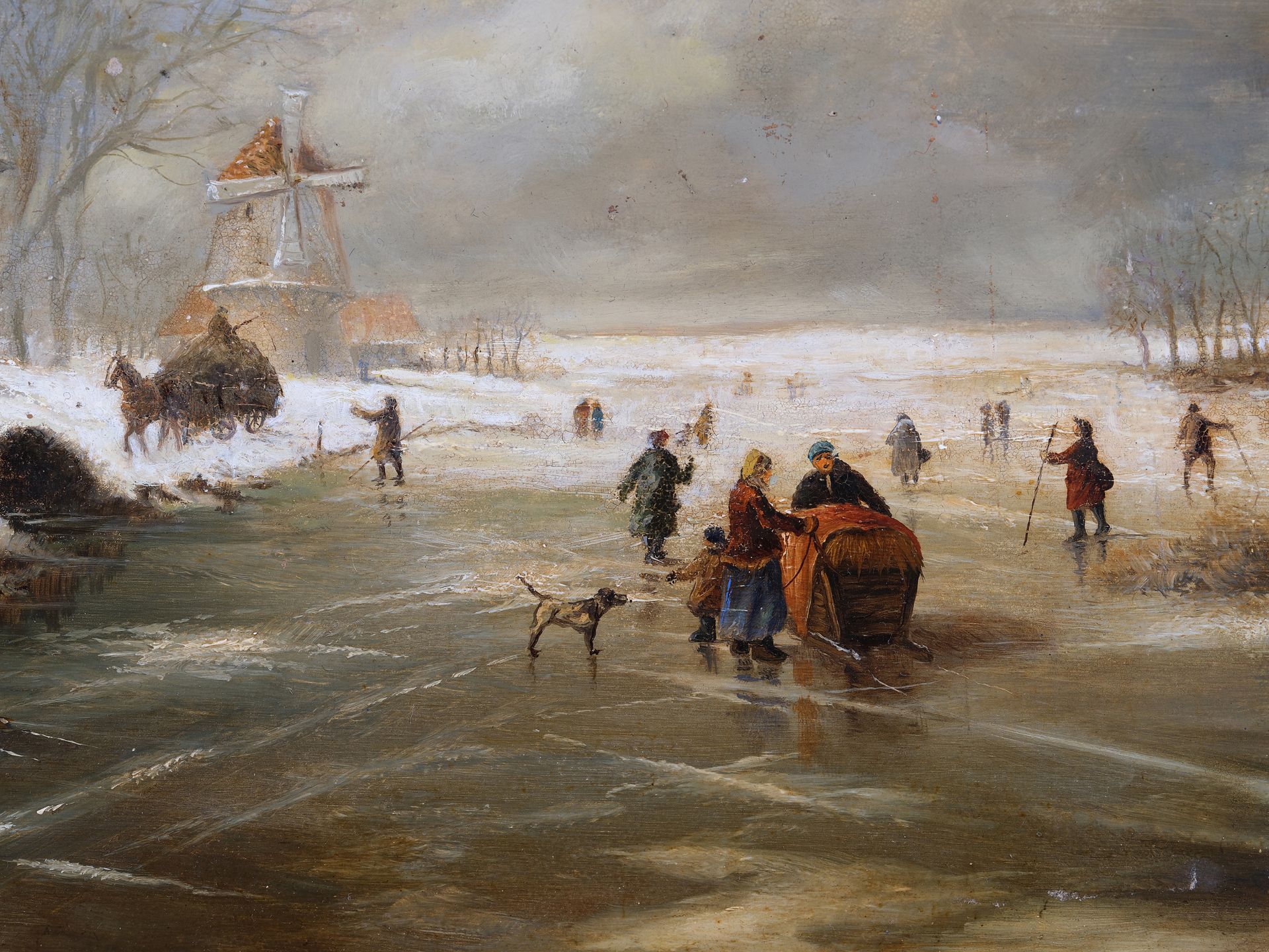 Remigus Adrianus van Haanen, 
Oosterhout 1812 - 1877 Bad Aussee, attributed, 
Winter - Image 2 of 5