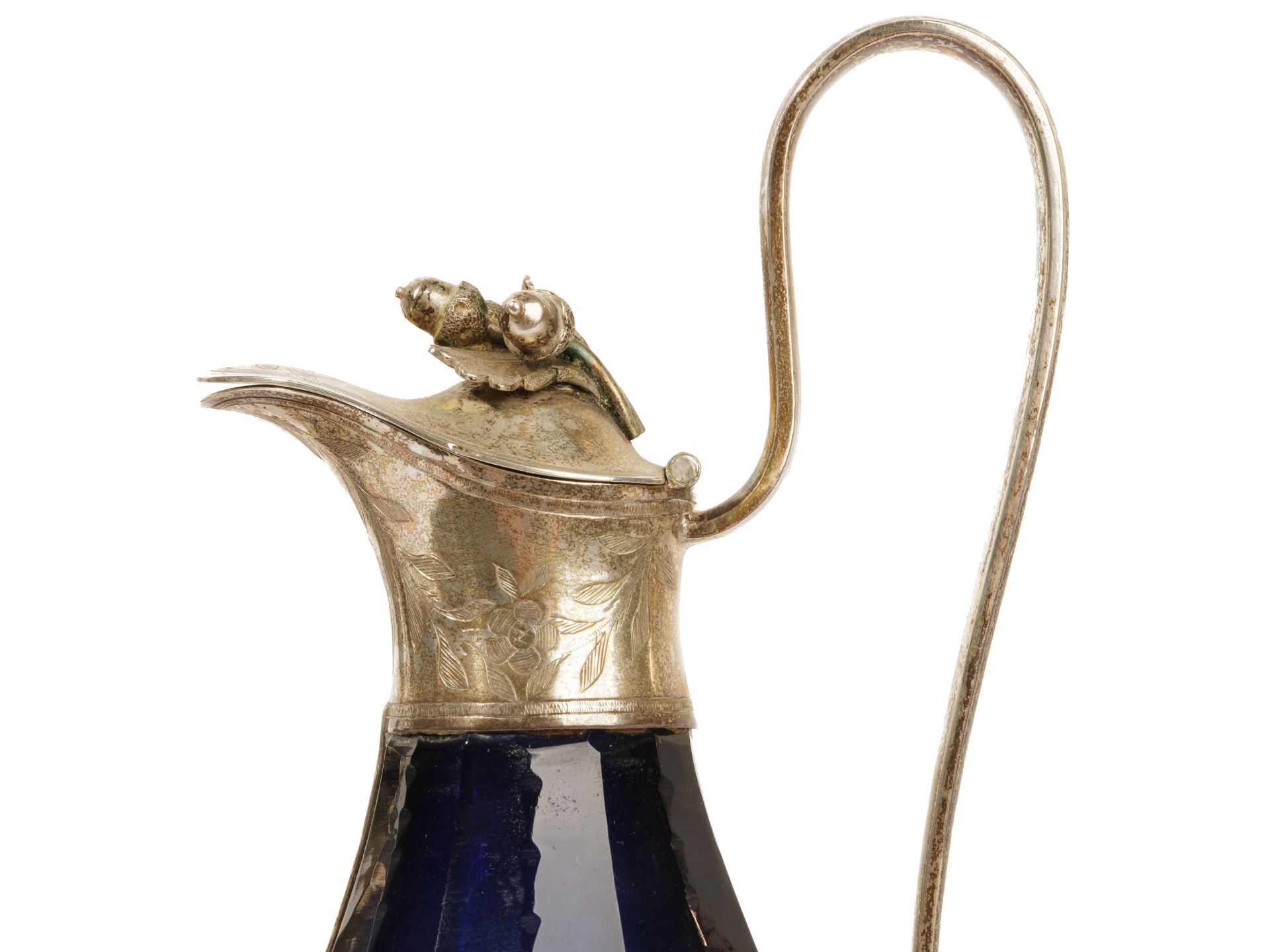 Elegant Menage, 
Vinegar & Oil, 
Empire, ca. 1810/20 - Image 3 of 7