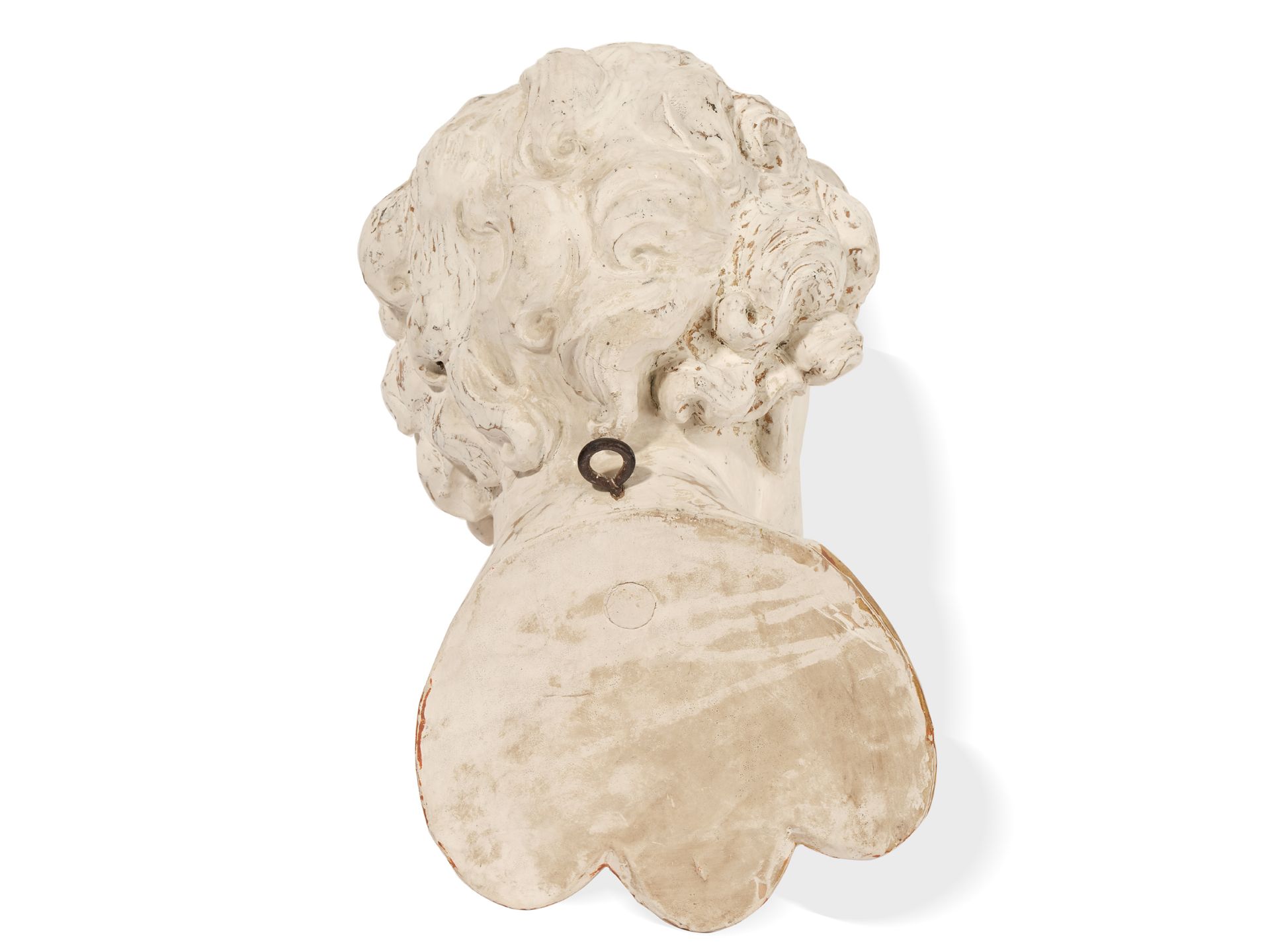 Fine baroque angel head, 
South German, 
Ca. 1750/60 - Image 3 of 4