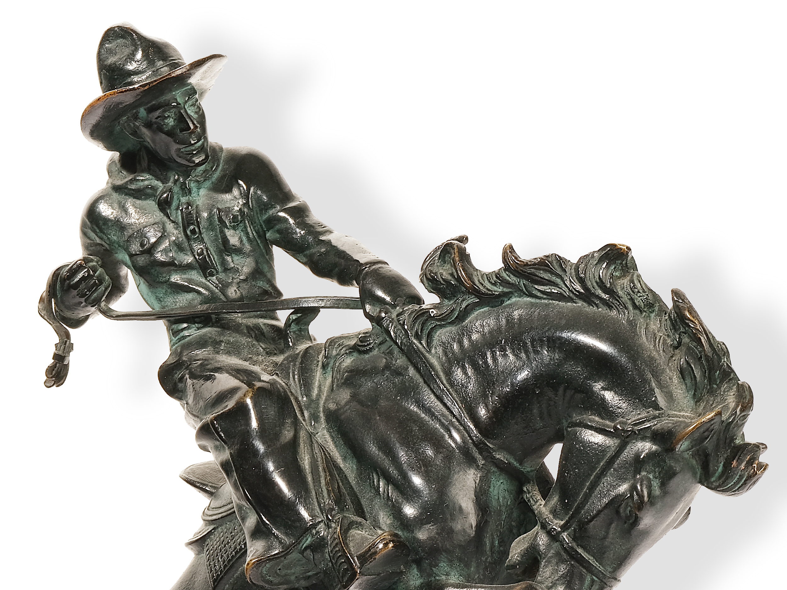 Cowboy, 
Ca. 1910, 
Bronze - Image 6 of 7