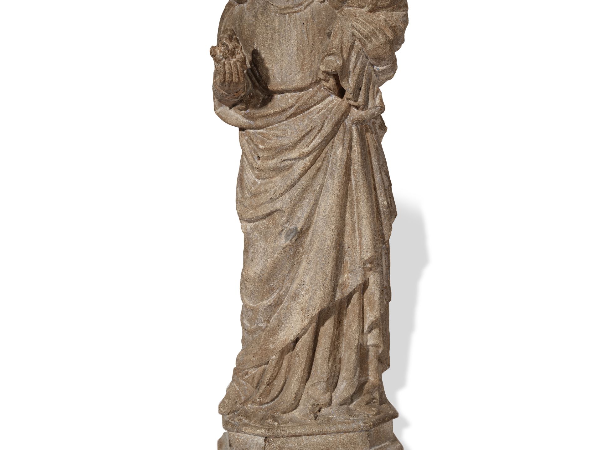 Gothic Madonna, 
France, 
14th/15th century - Image 7 of 9