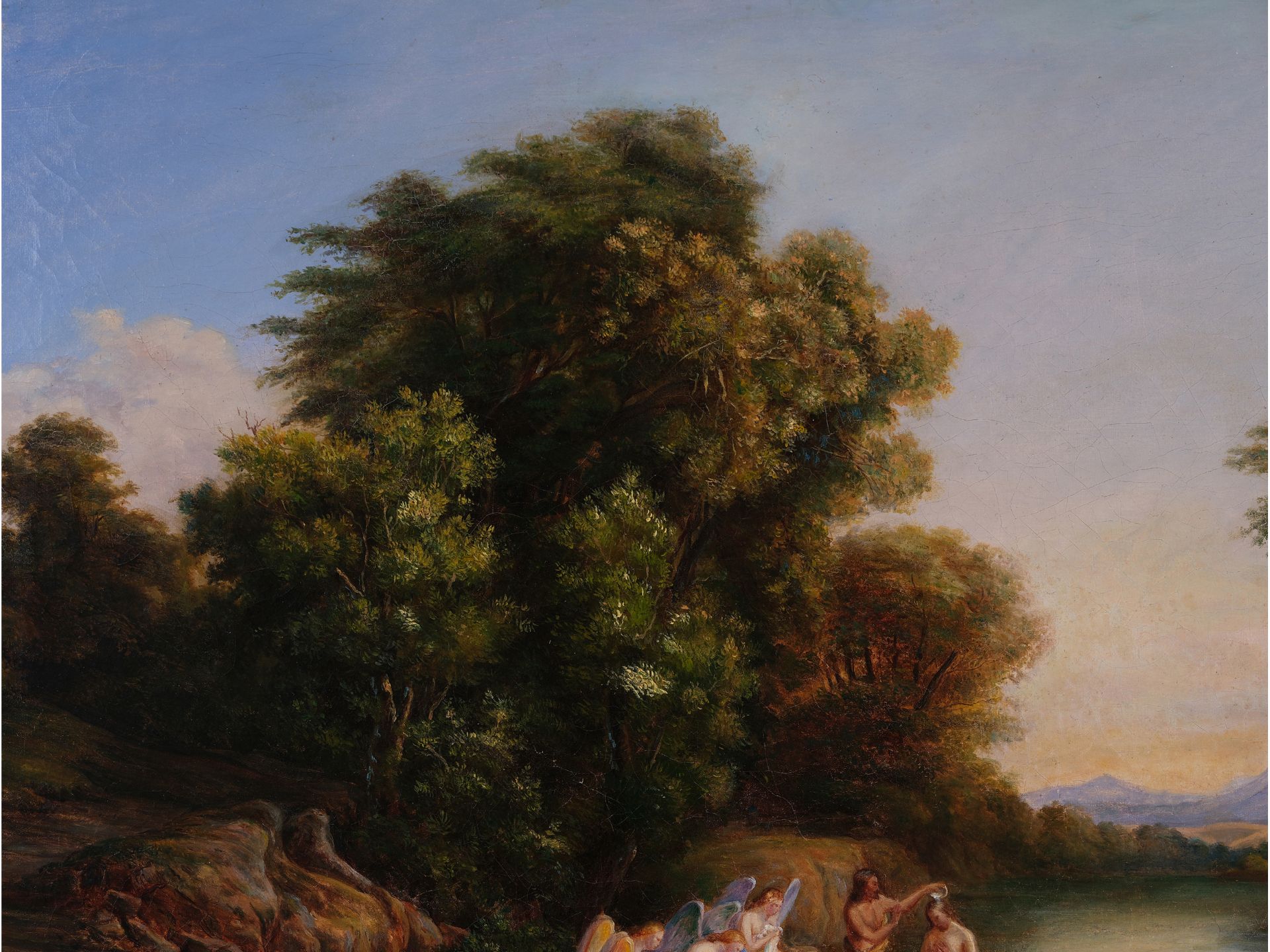 Carl Marko d. Ä., 
Leutschau 1791 - 1860 Villa Appeggi bei Antella, 
Landschaft mit Hl. Johannes - Bild 5 aus 8