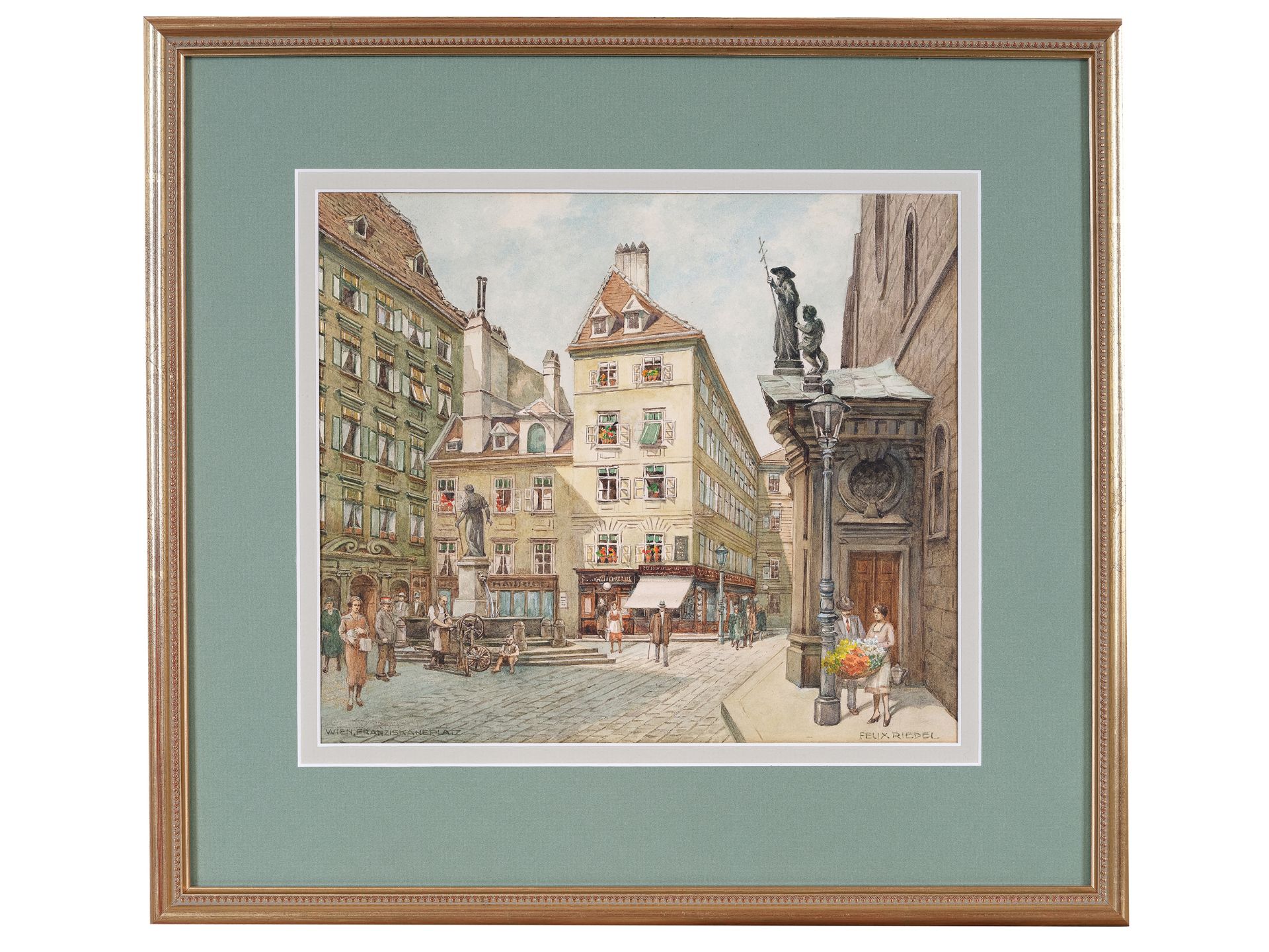 Felix Riedel, 
Vienna 1878 - 1950 Vienna, 
Franziskanerplatz - Image 2 of 6