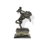 Cowboy, Um 1910, Bronze