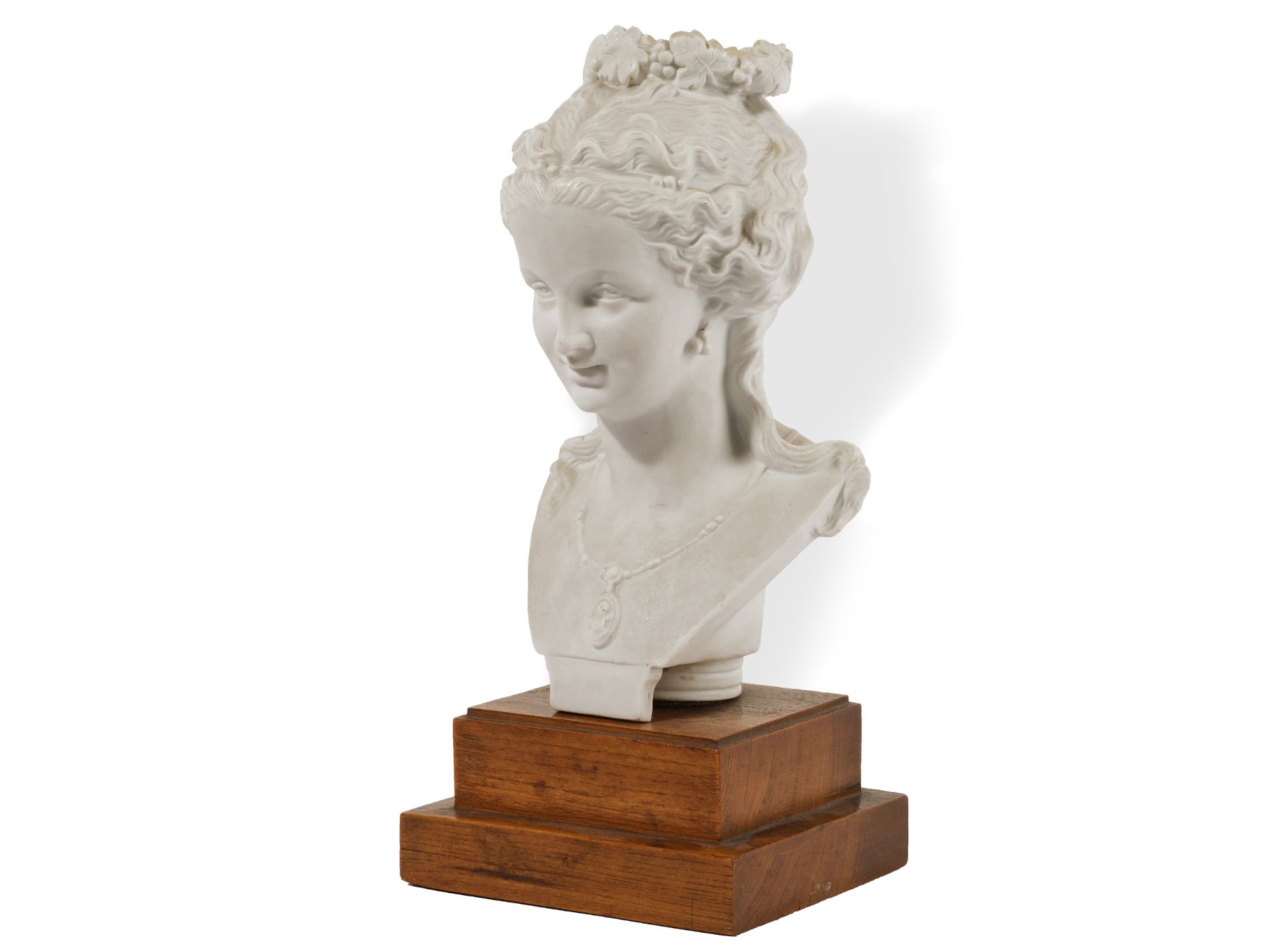 Classicist bust, 
Ca. 1880/90, 
Biscuit porcelain - Image 3 of 8