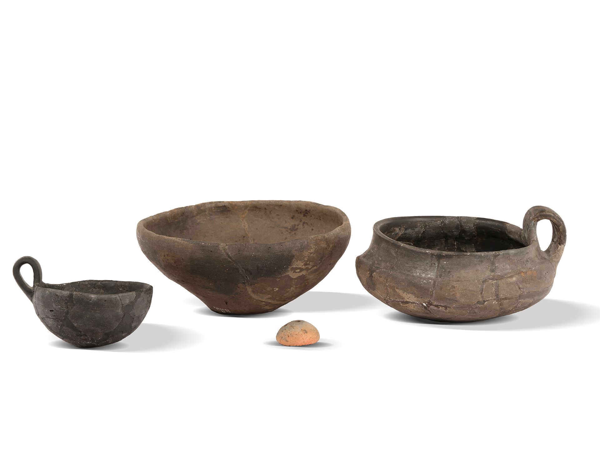 Hallstatt period - assortment of pottery vessels, 
Hohenau a.d. March, 
Hallstatt time C - 800 - 620