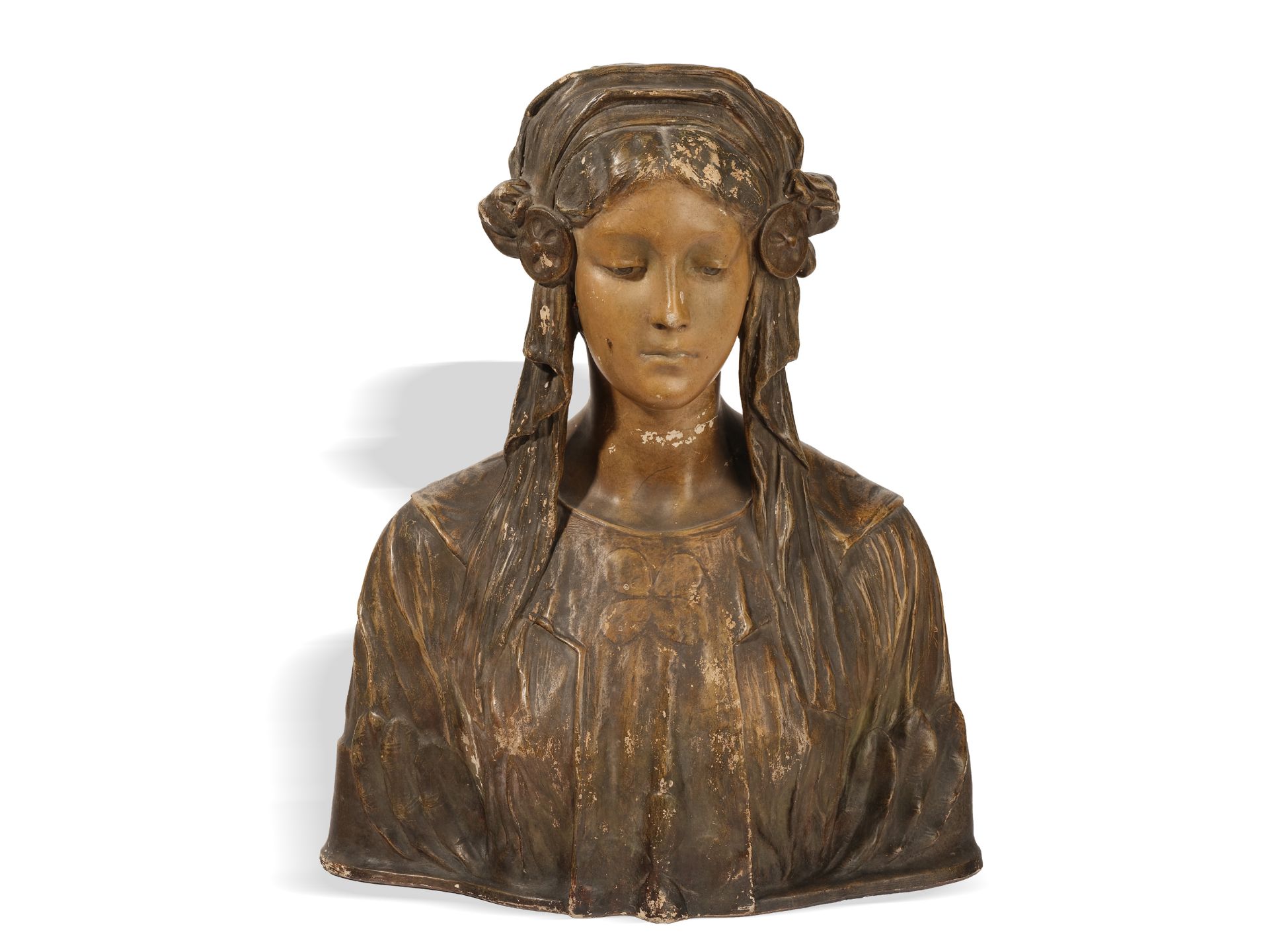 Viennese manufactory Friedrich Goldscheider, 
Bust ca. 1900, 
Bronze