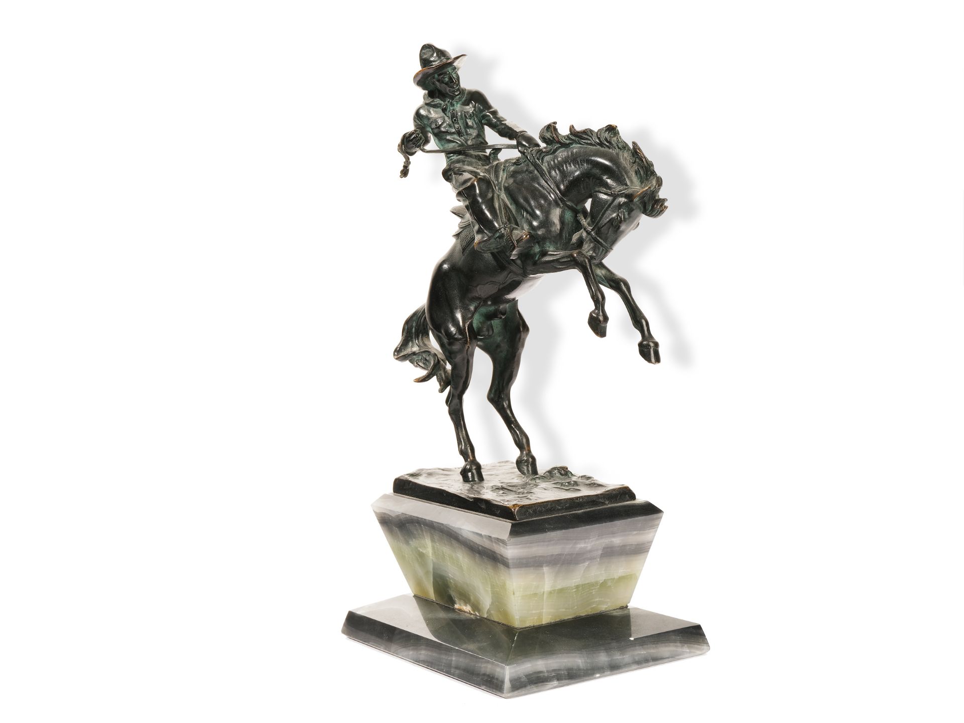 Cowboy, 
Ca. 1910, 
Bronze - Image 2 of 7