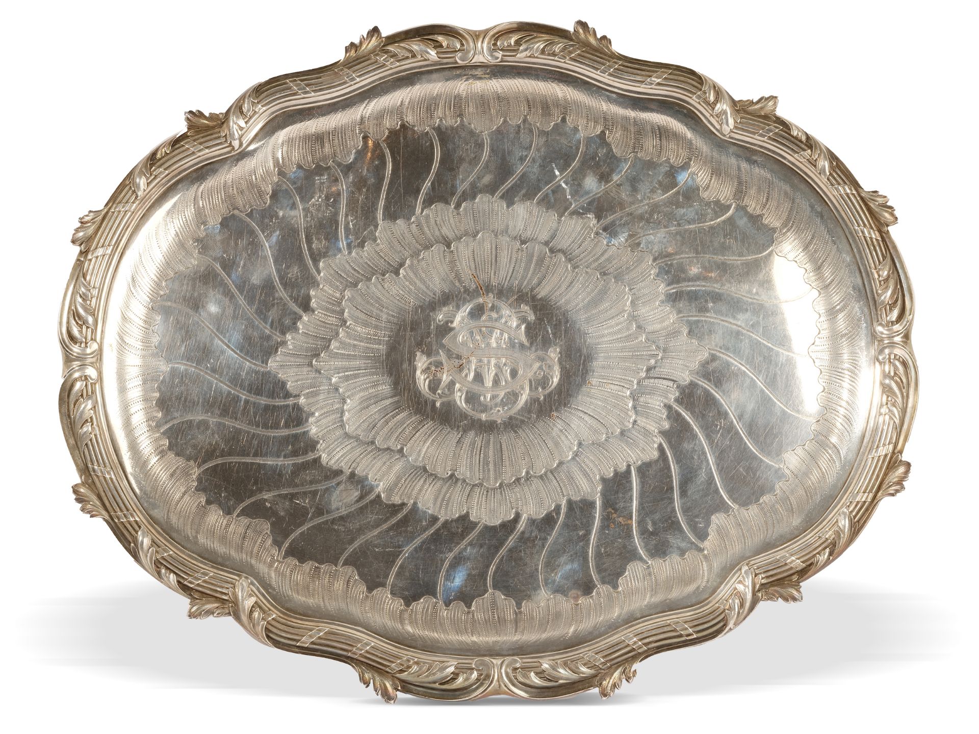 Odiot Paris, 
Silver tray, 
Paris ca. 1880/1900