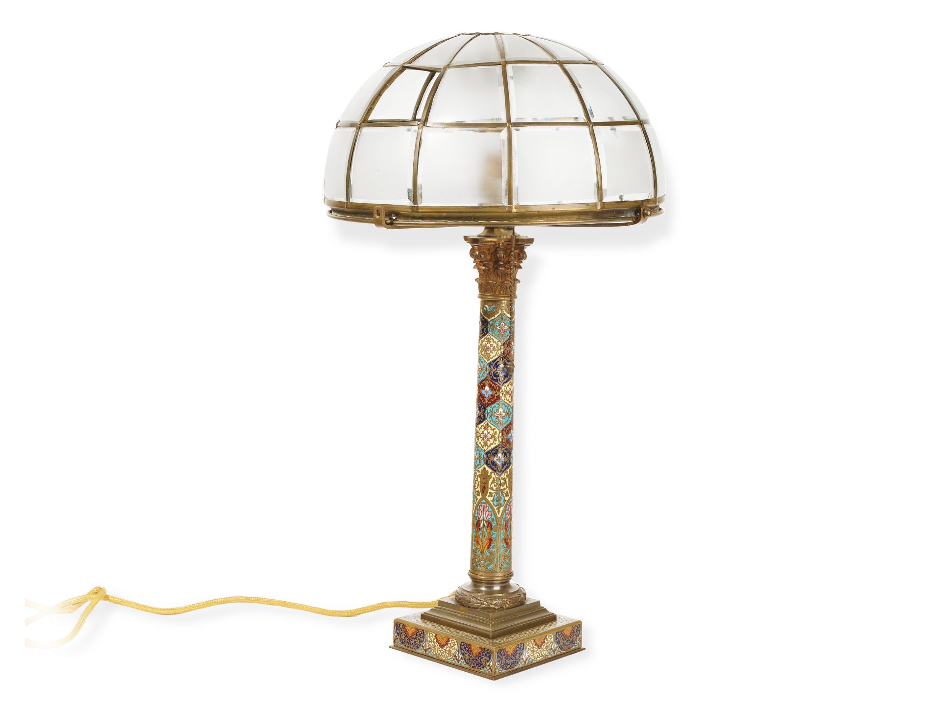 Table lamp, 
Ca. 1910, 
Bronze - Image 2 of 7