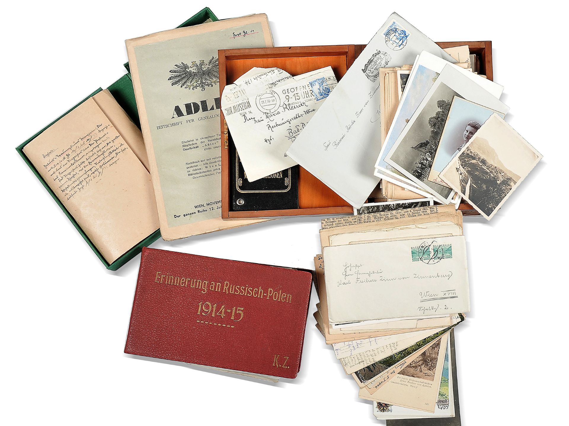 Konvolut of photos, postcards and correspondence