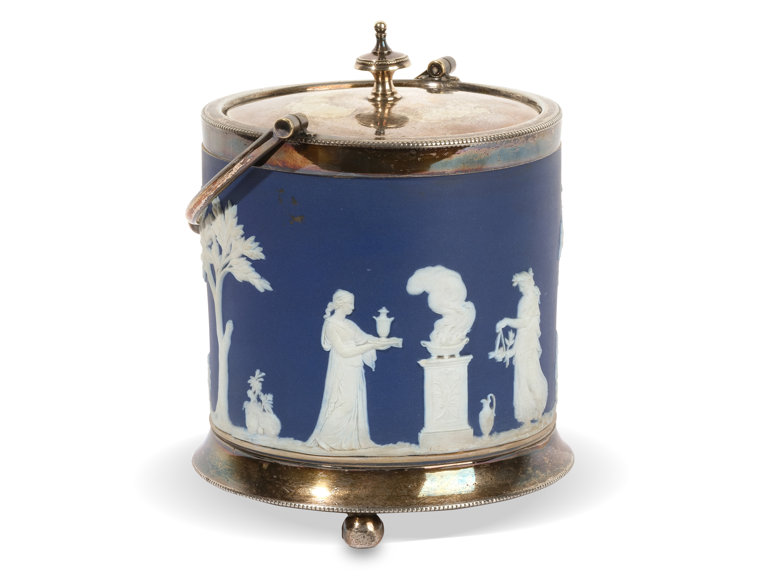 Ice bucket, 
Wedgewood porcelain, 
Ca. 1900 - Image 3 of 5