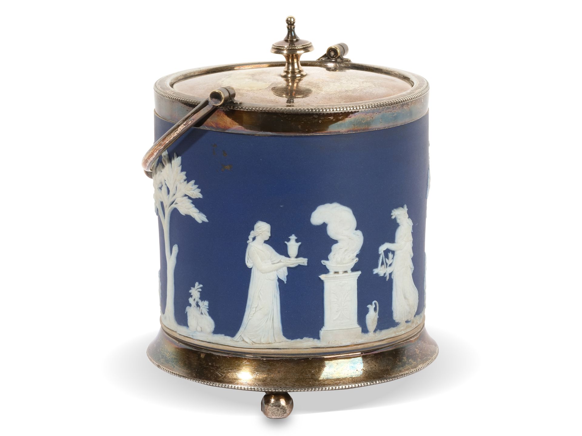 Ice bucket, 
Wedgewood porcelain, 
Ca. 1900 - Image 3 of 5