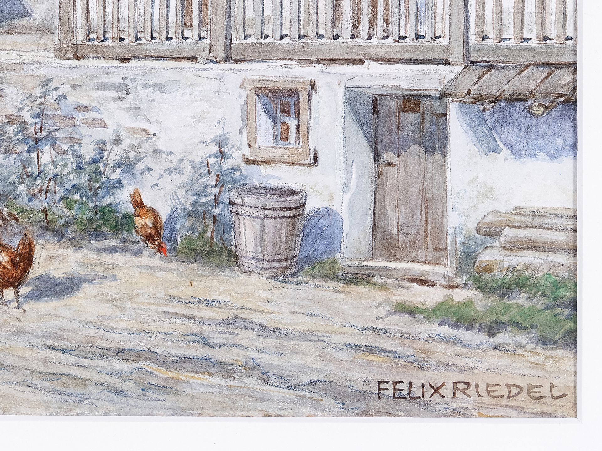 Felix Riedel, 
Vienna 1878 - 1950 Vienna, 
Old farm - Image 4 of 5