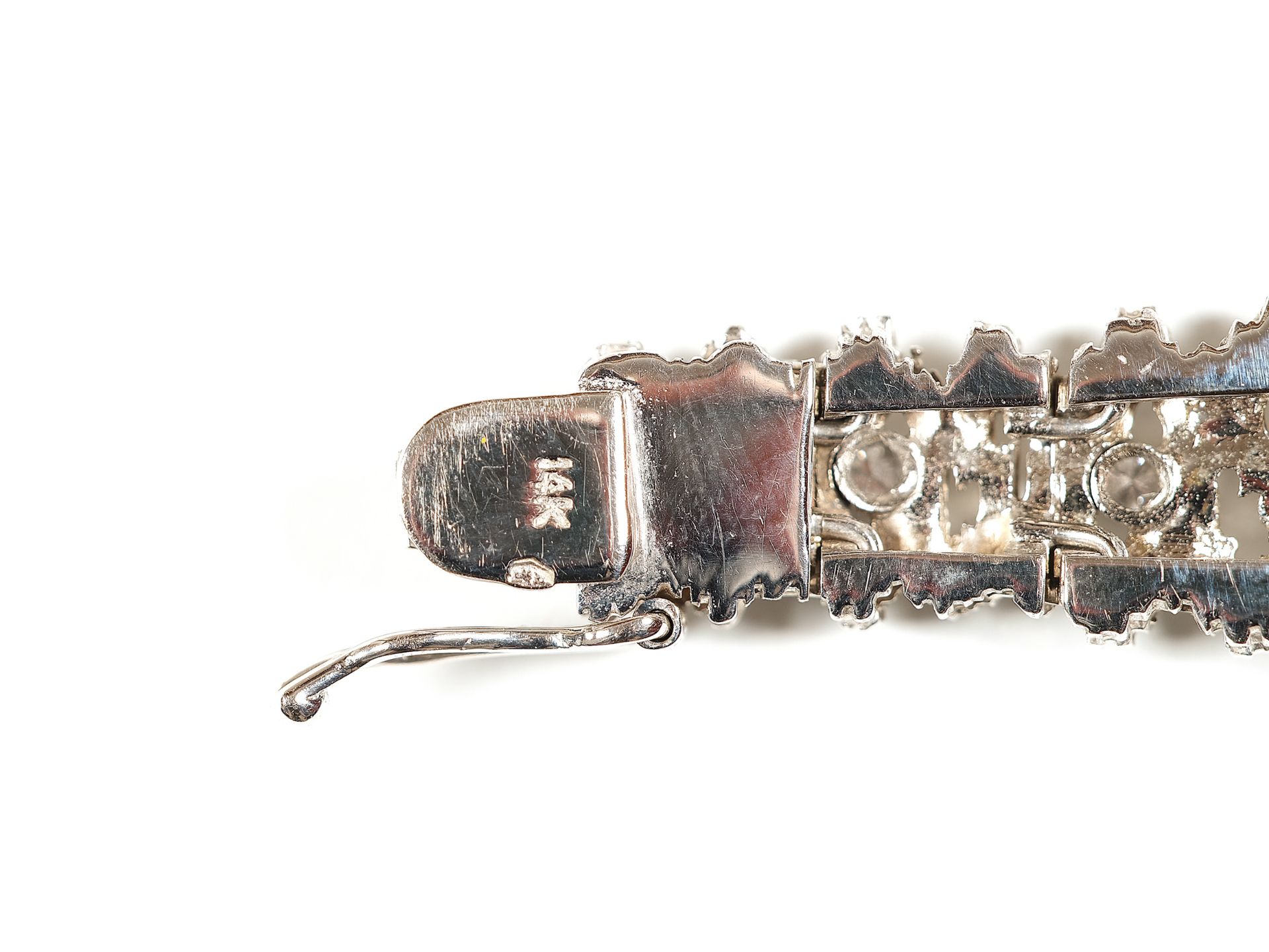 Bracelet, 
Ca. 1970, 
White gold, 14 carat - Image 2 of 3