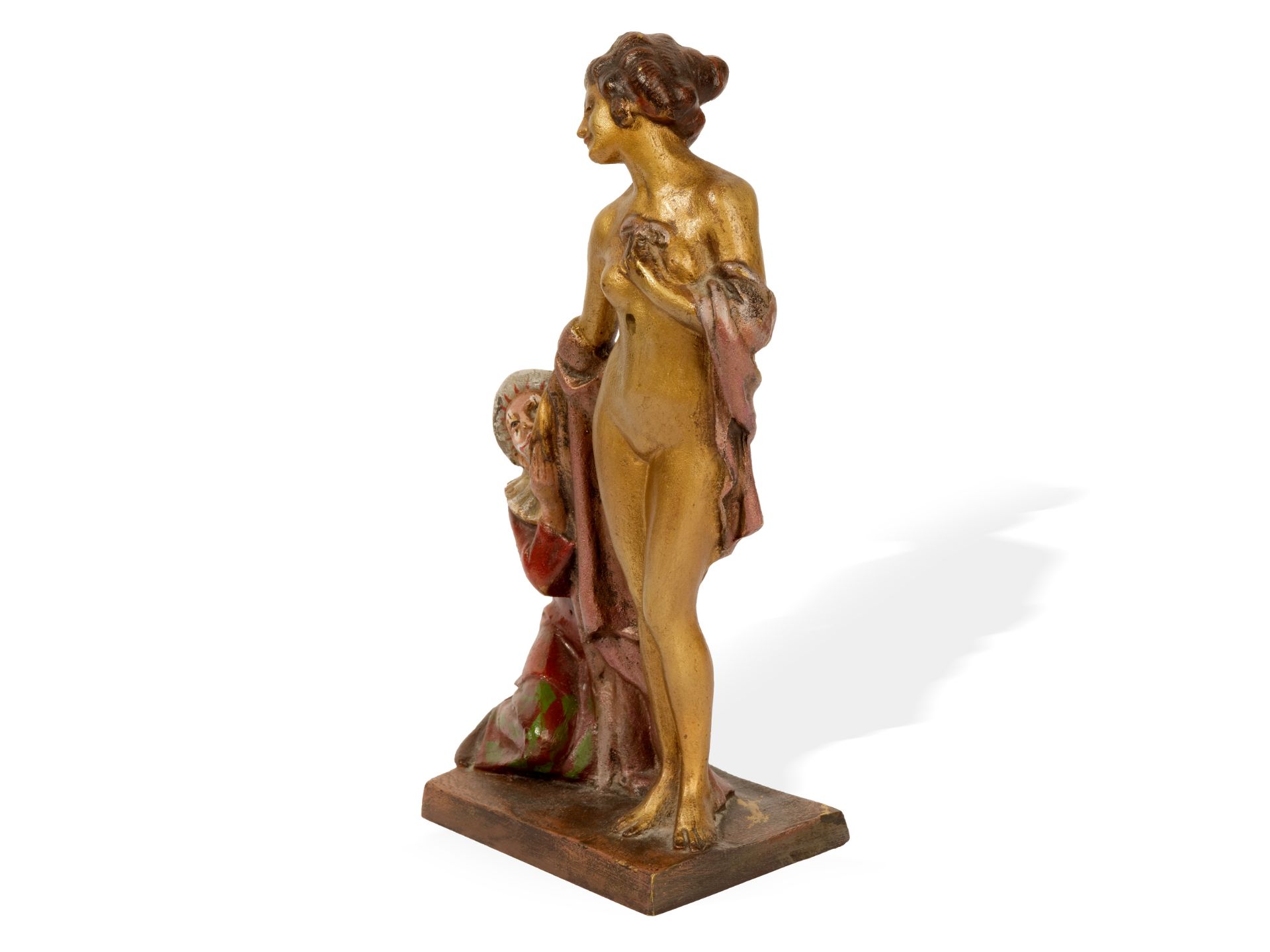 Wiener Bronze, 
A Titze, Viennese sculptor ca. 1900/20, 
The Pierrot in love - Image 3 of 6