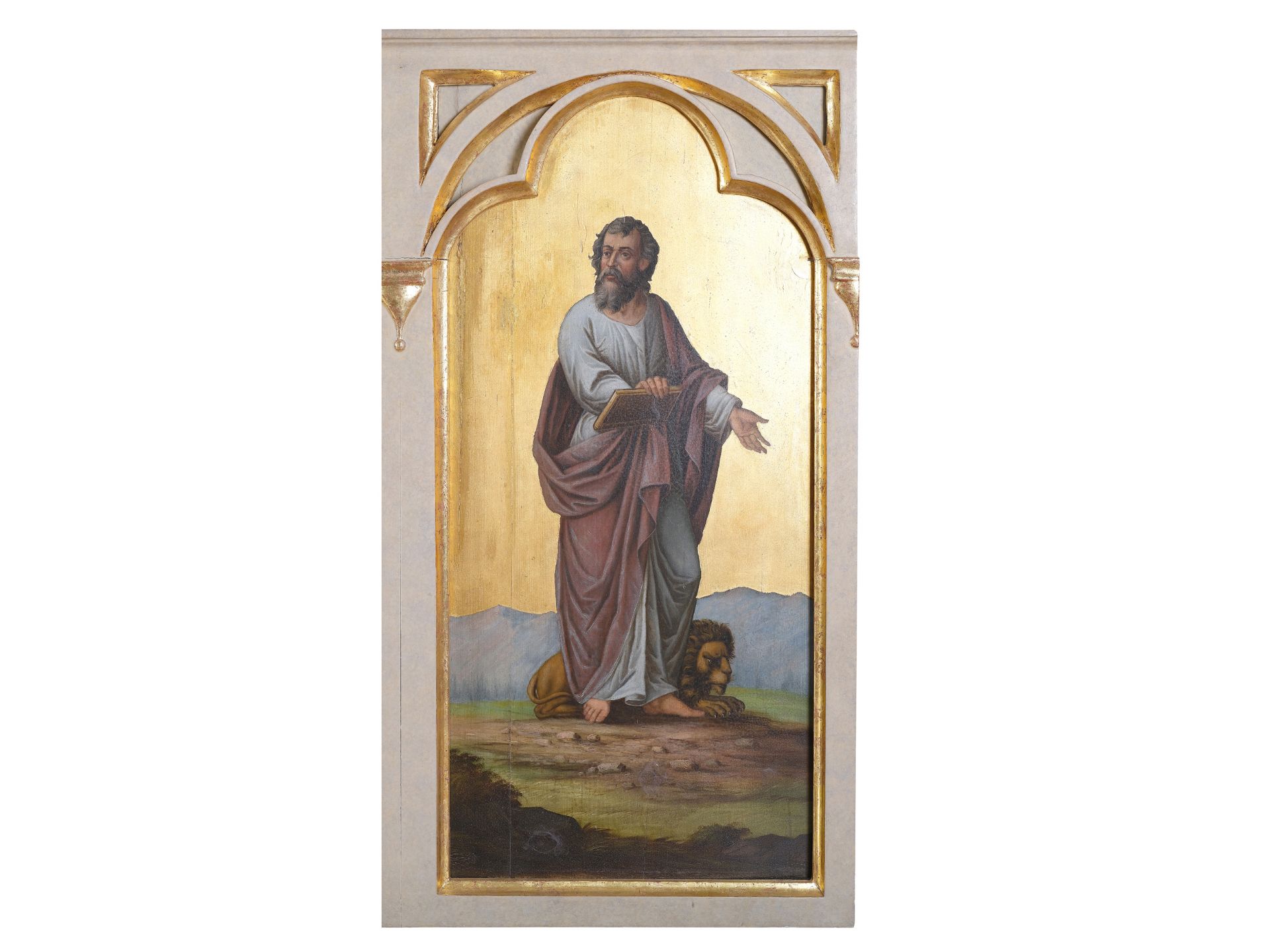 Sehr qualitätvolle Nazarener Malerei, 
Jesus und die Evangelisten - Bild 2 aus 7
