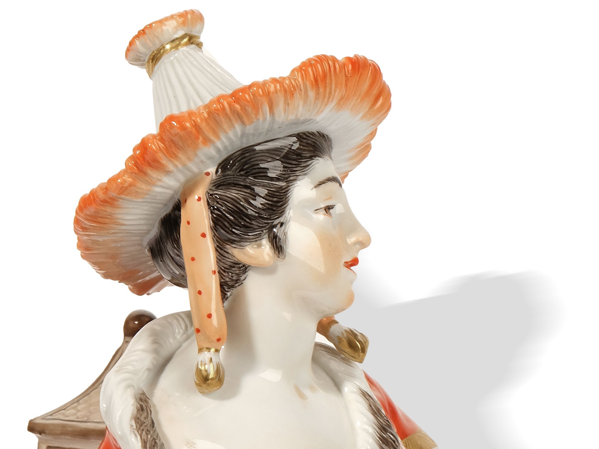 Meissen porcelain, 
Chinese hurdy-gurdy player, 
Porcelain - Image 2 of 4