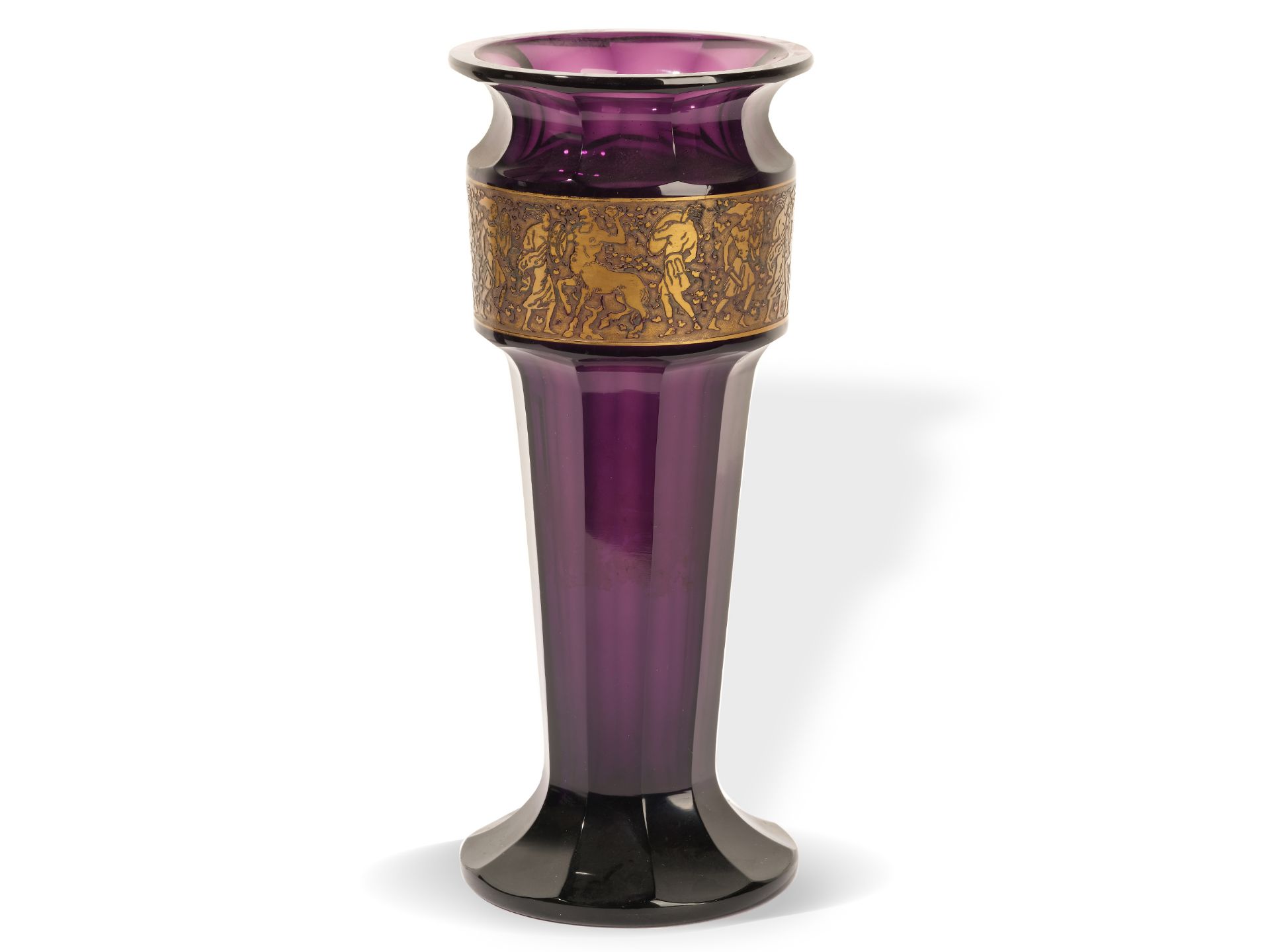 Art Nouveau Vase, 
Moser, Karlsbad, 
Ca. 1920 - Image 3 of 6