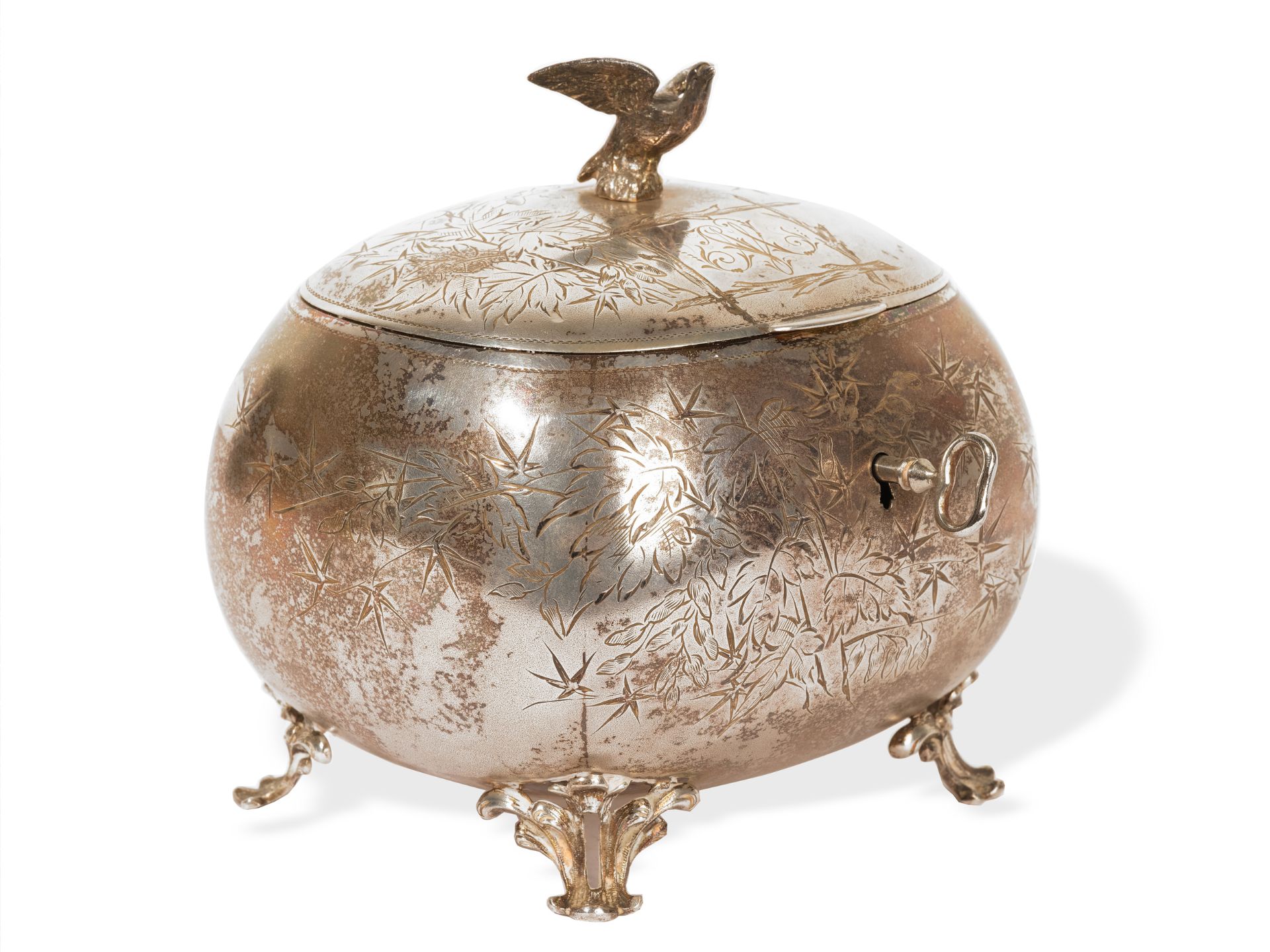 Silver sugar bowl, 
Austria ca. 1880/90, 
Silver - Image 2 of 10