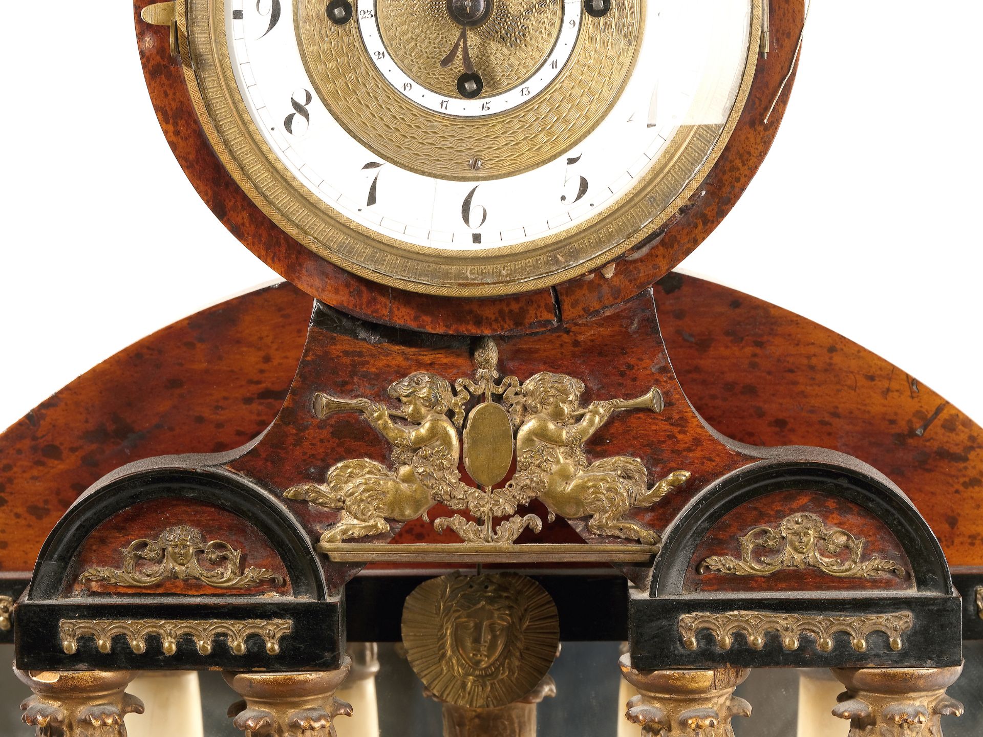 Biedermeier column clock, 
Austria, 
Ca. 1835/40 - Image 4 of 9