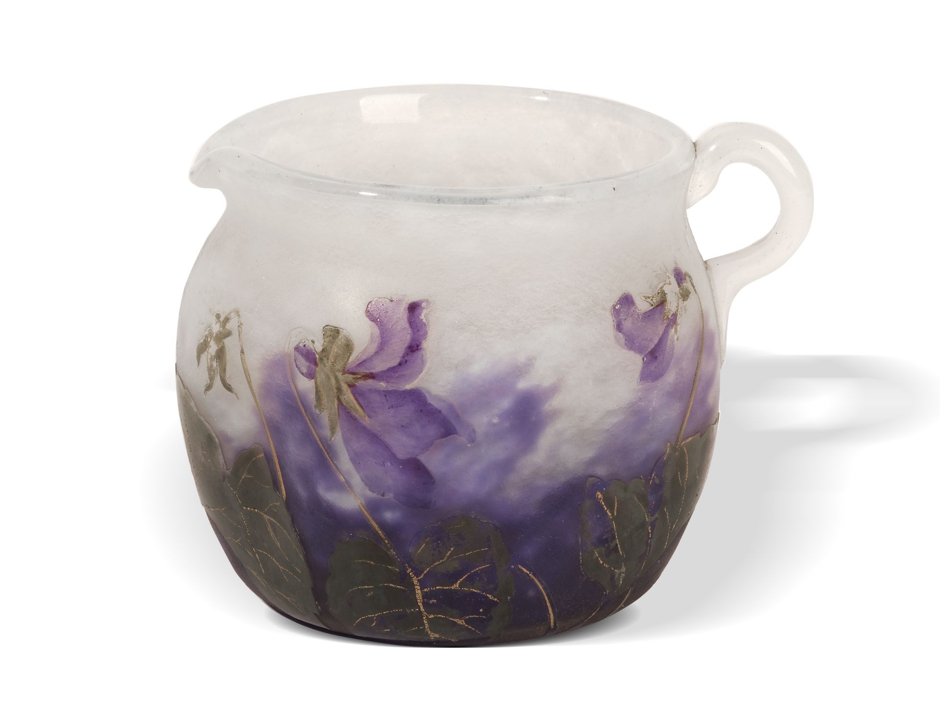 Daum Nancy, 
Ca. 1900, 
Glass jug
