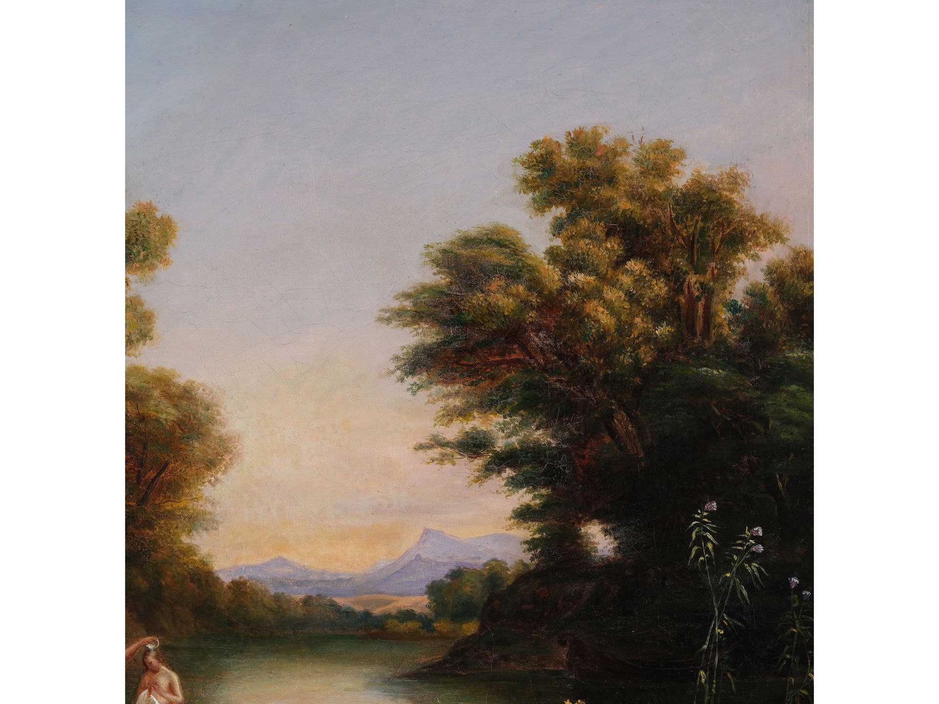 Carl Marko d. Ä., 
Leutschau 1791 - 1860 Villa Appeggi bei Antella, 
Landschaft mit Hl. Johannes - Bild 6 aus 8