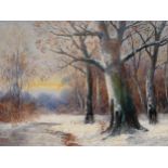 Adolf Kaufmann, Troppau 1848 - 1916 Wien, Winterwald