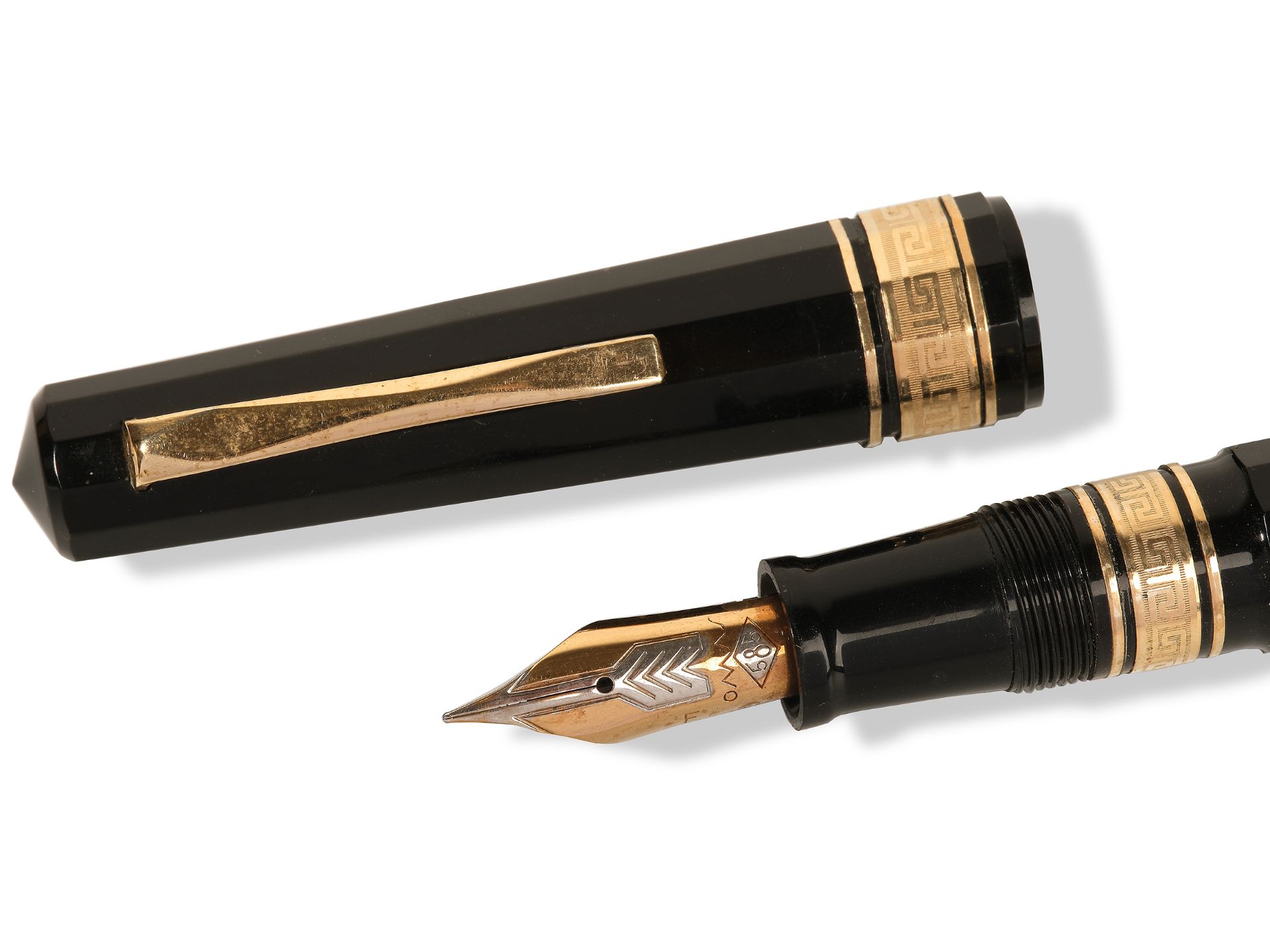 Fountain pen, 
OMAS, 
Feather 14K gold - Image 3 of 6