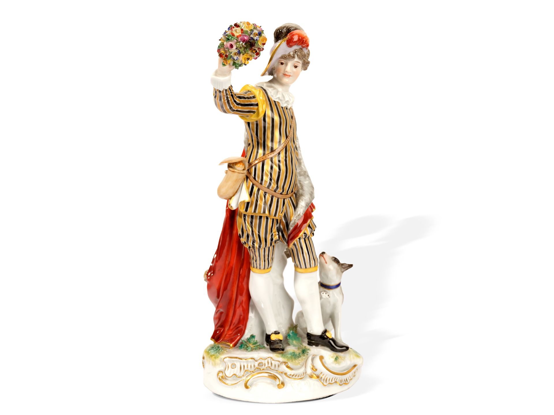 Meissen porcelain, 
Flute player, 
Porcelain - Image 3 of 6