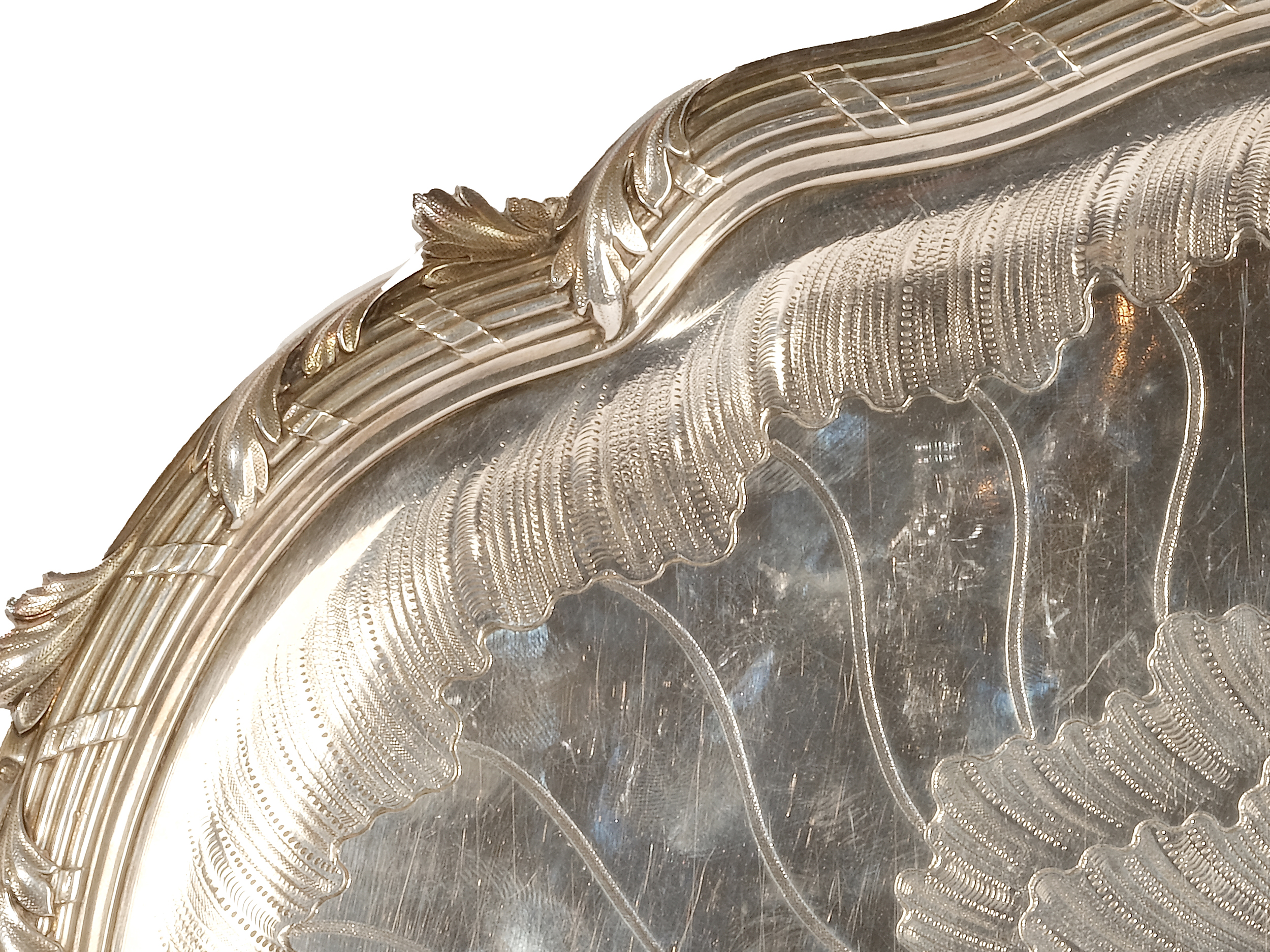 Odiot Paris, 
Silver tray, 
Paris ca. 1880/1900 - Image 2 of 6