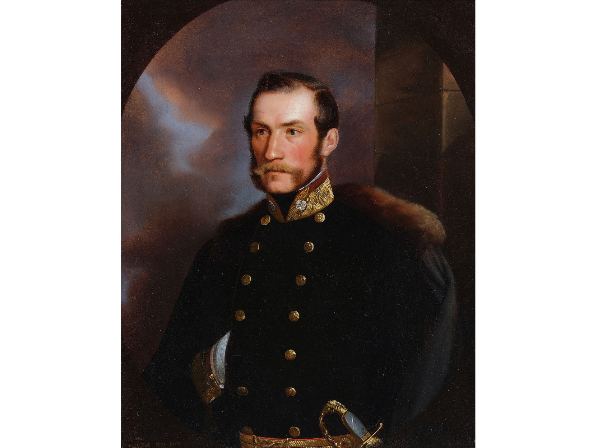 Carl Ludwig Philipot, Champagne 1801 – 1859 Krumau, Portrait of a k. k. civil state employee of the 