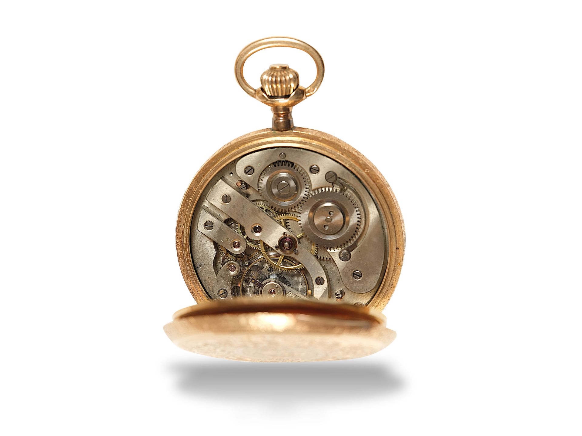 Goldene Taschenuhr, 
Um 1900, 
Gold - Bild 3 aus 5