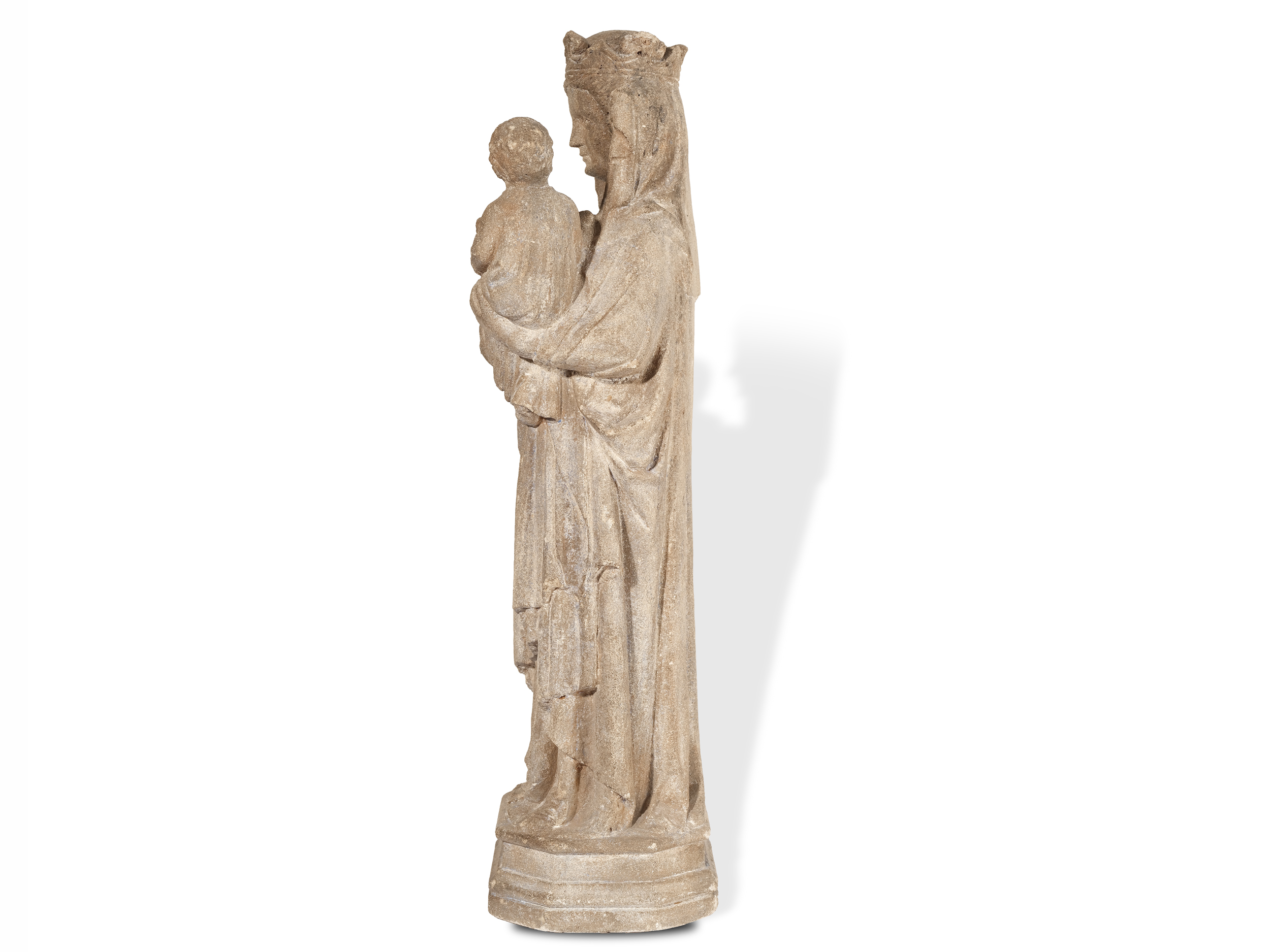 Gothic Madonna, 
France, 
14th/15th century - Image 3 of 9