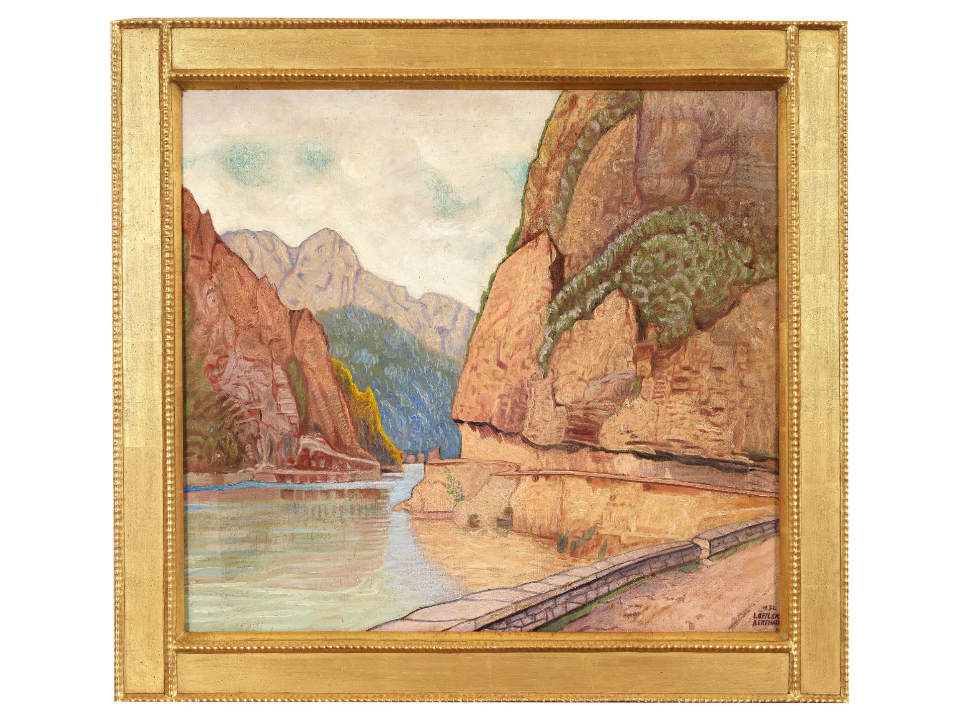 Bertold Löffler, Nieder-Rosenthal bei Reichenberg 1874 - 1960 Wien, Alpensee - Bild 2 aus 4