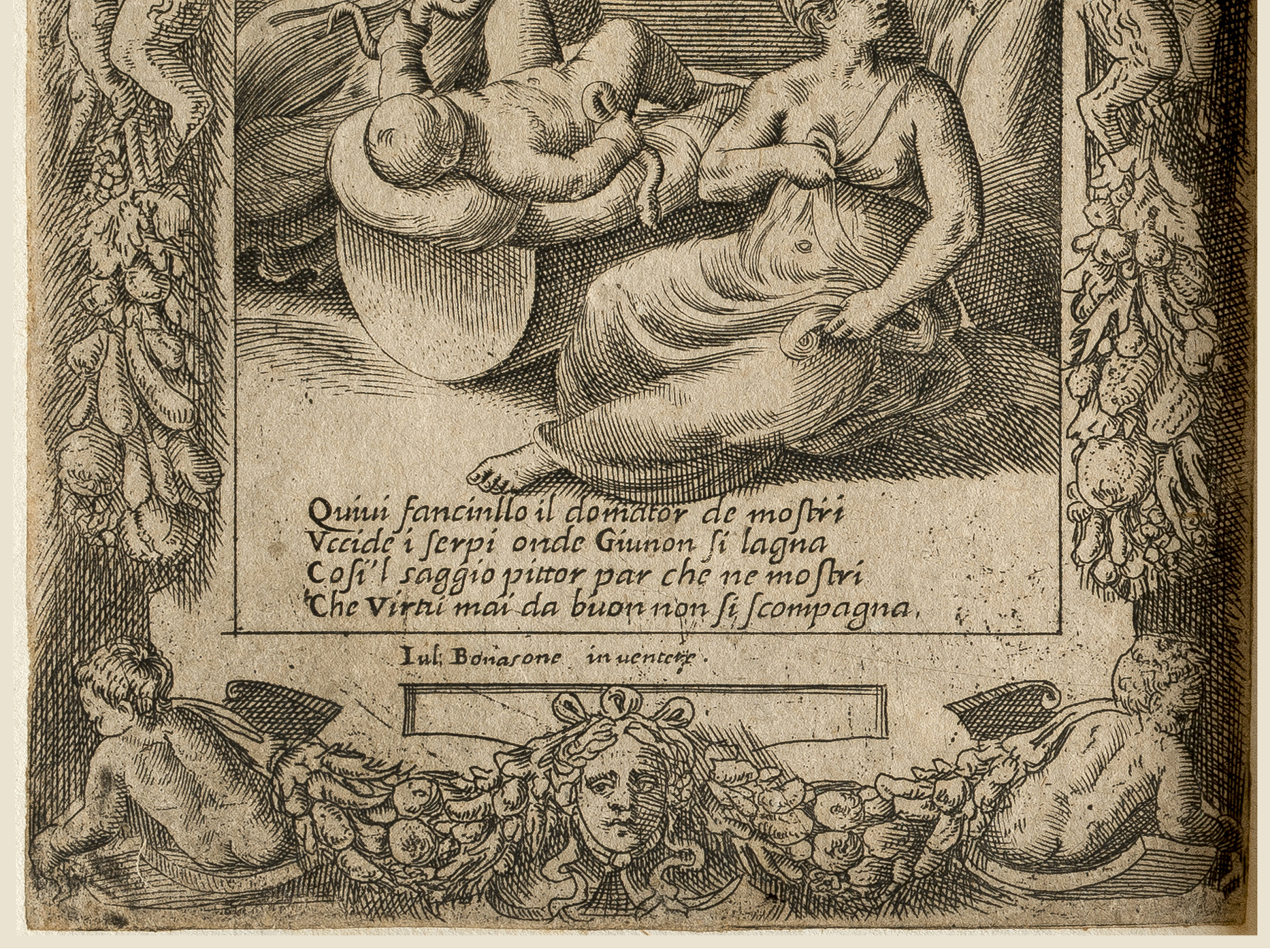 Giulia Bonasone, 1531 - 1574, Vier Kupferstiche aus der Serie - Bild 6 aus 9