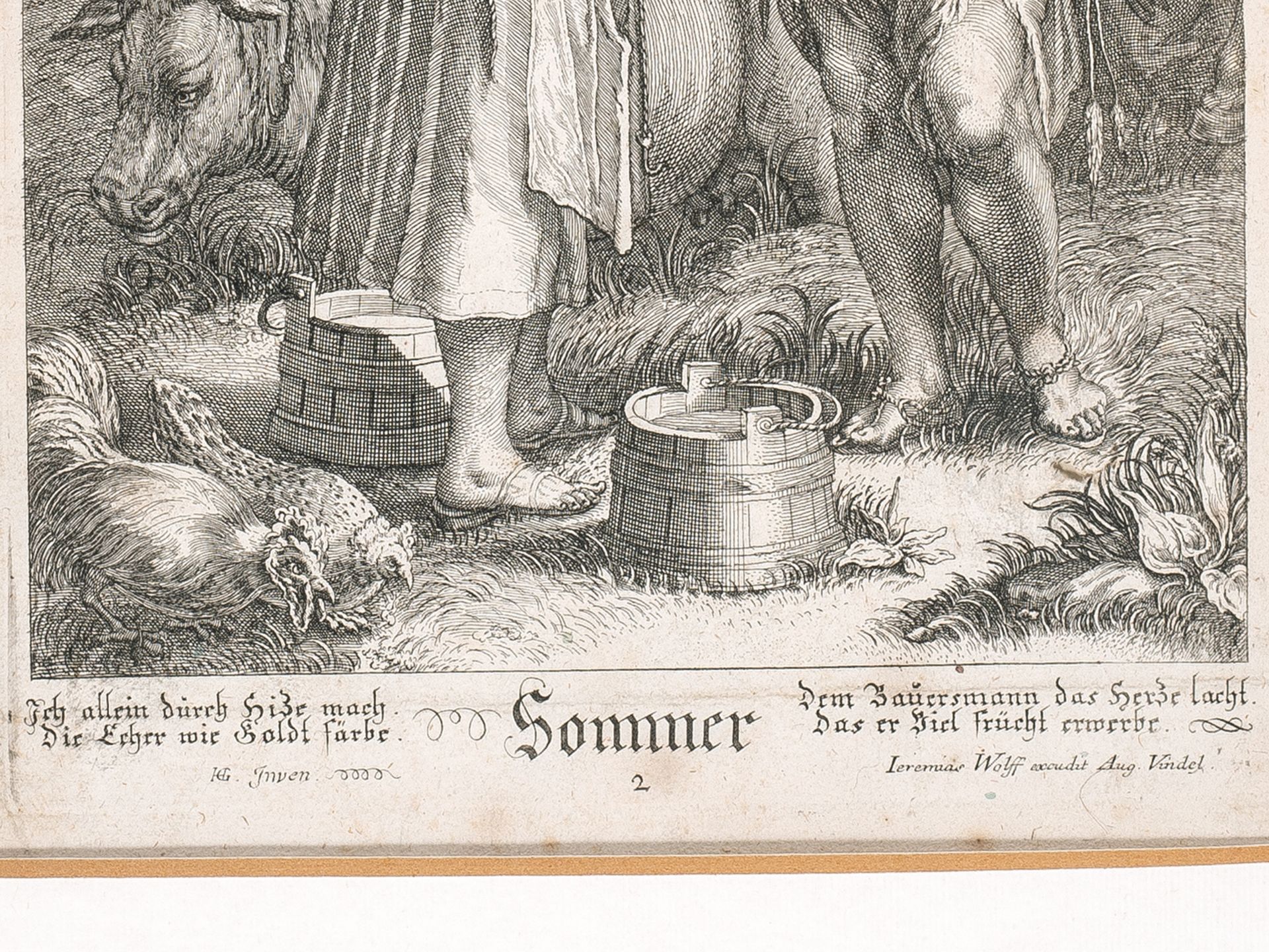 Jeremias Wolff, Augsburg 1663 - 1724 Augsburg, Sommer - Bild 5 aus 6