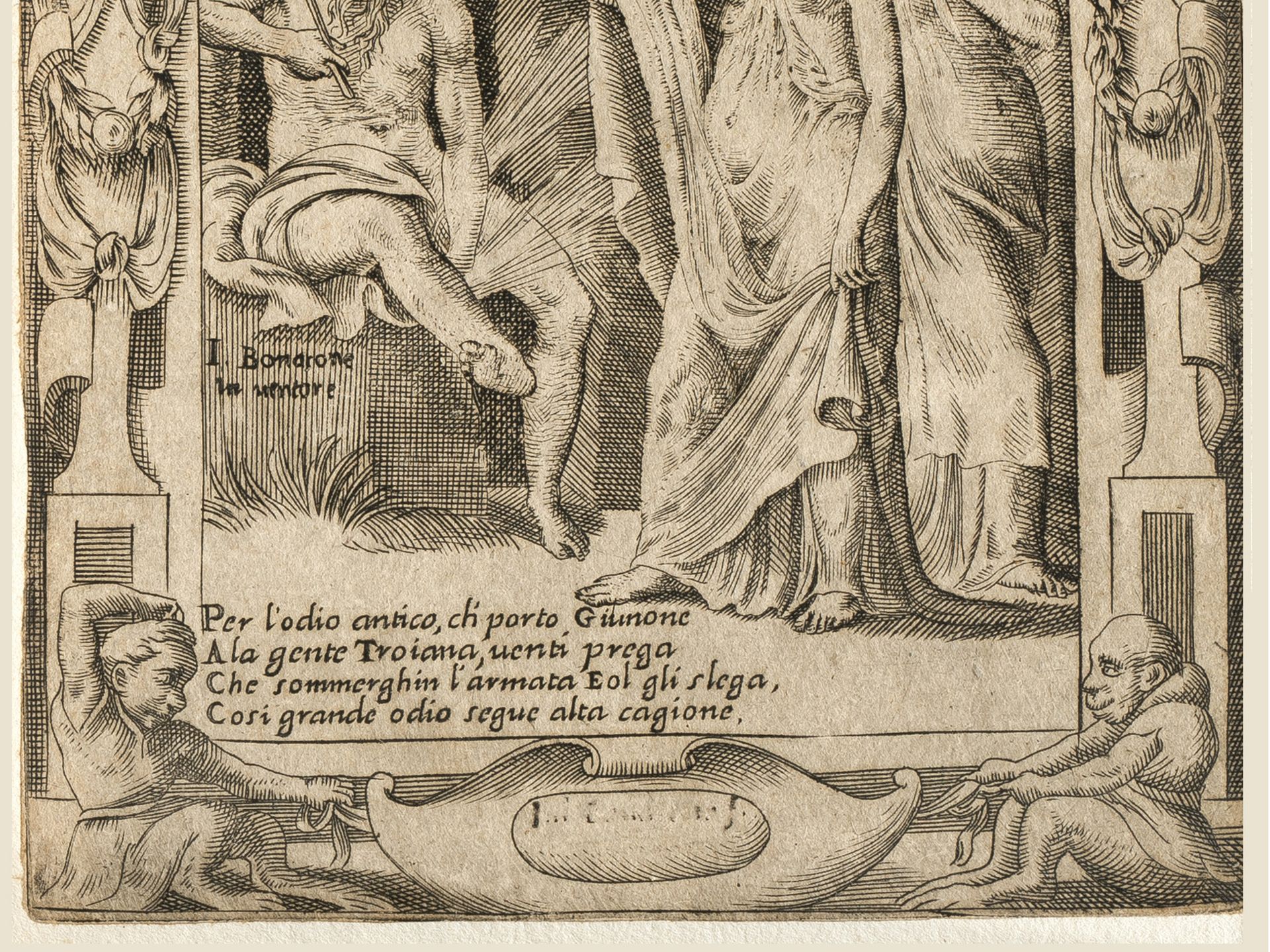 Giulia Bonasone, 1531 - 1574, Vier Kupferstiche aus der Serie - Bild 7 aus 9